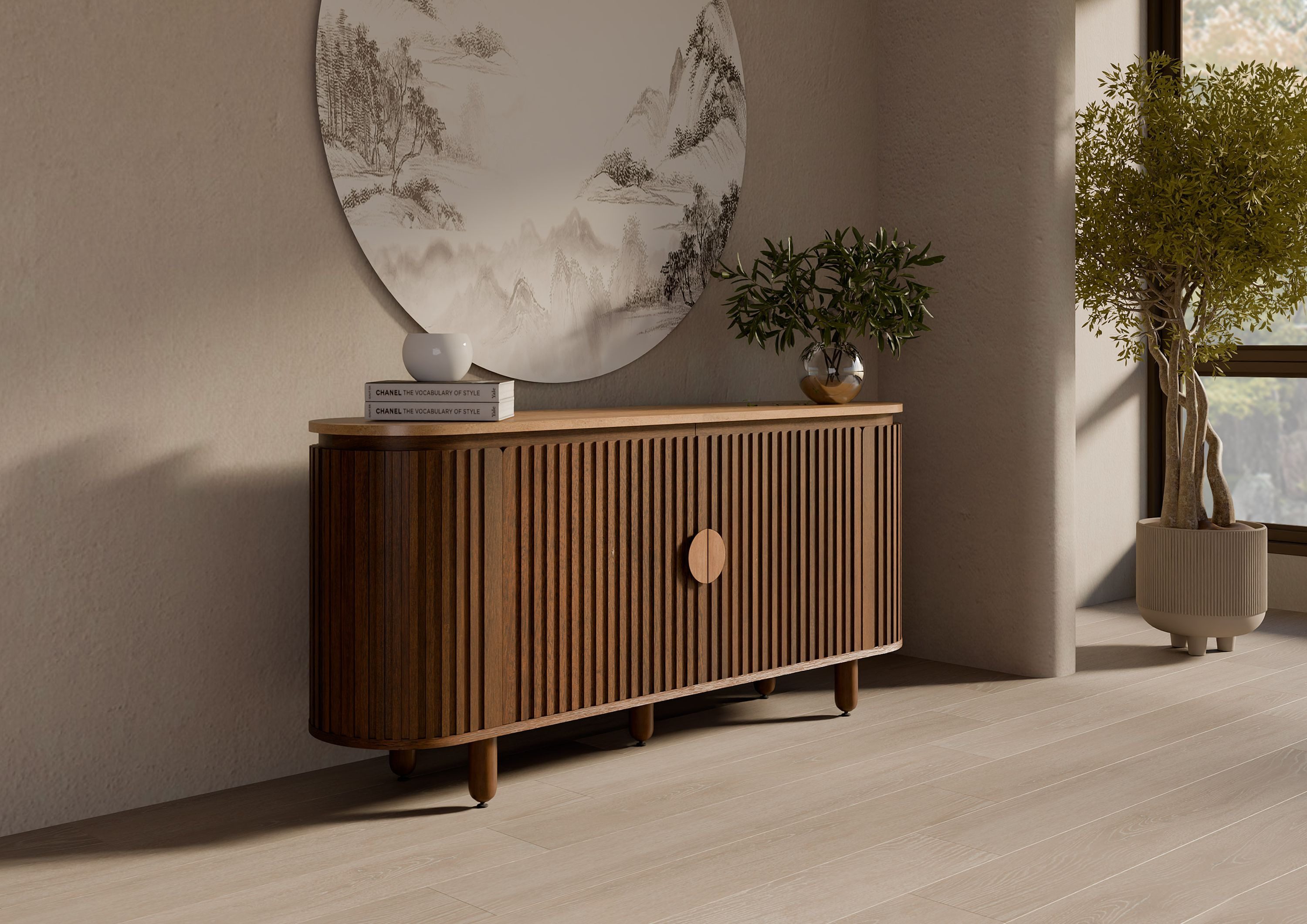Massivmoebel24 Sideboard (Mango 180x40x80 braun geölt günstig online kaufen