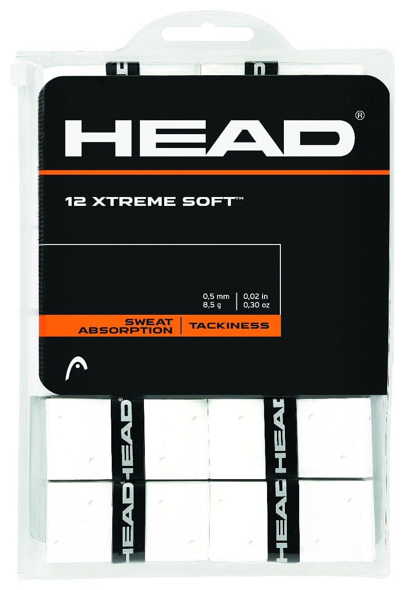 Griffband Overgrip Xtreme Soft 0.5mm weiss 12er Clip-Beutel