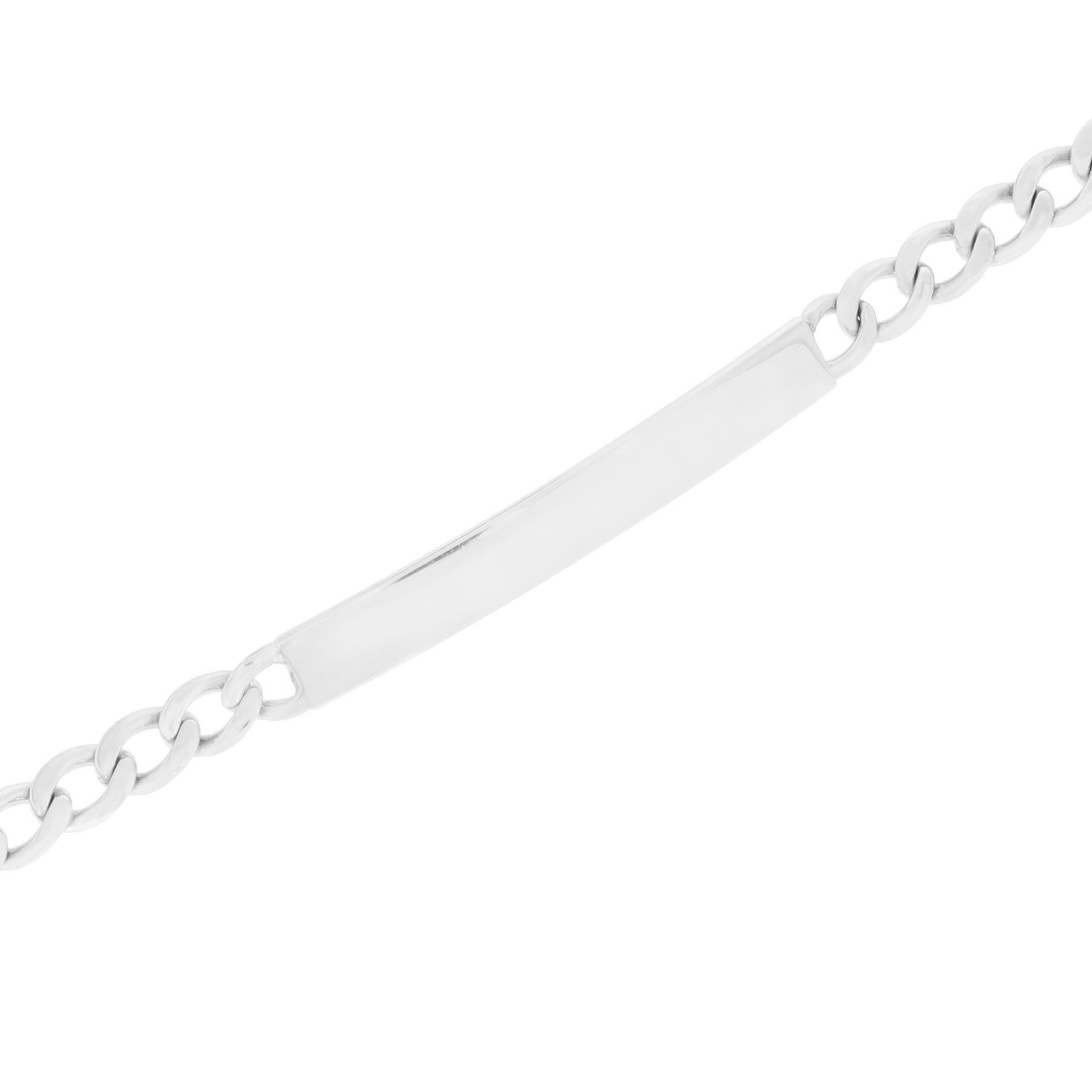 Stella-Jewellery ID Armband 925 Silber RHD ID Armband Panzerkette 5,60 mm (inkl. Etui), ID Armband für Herren