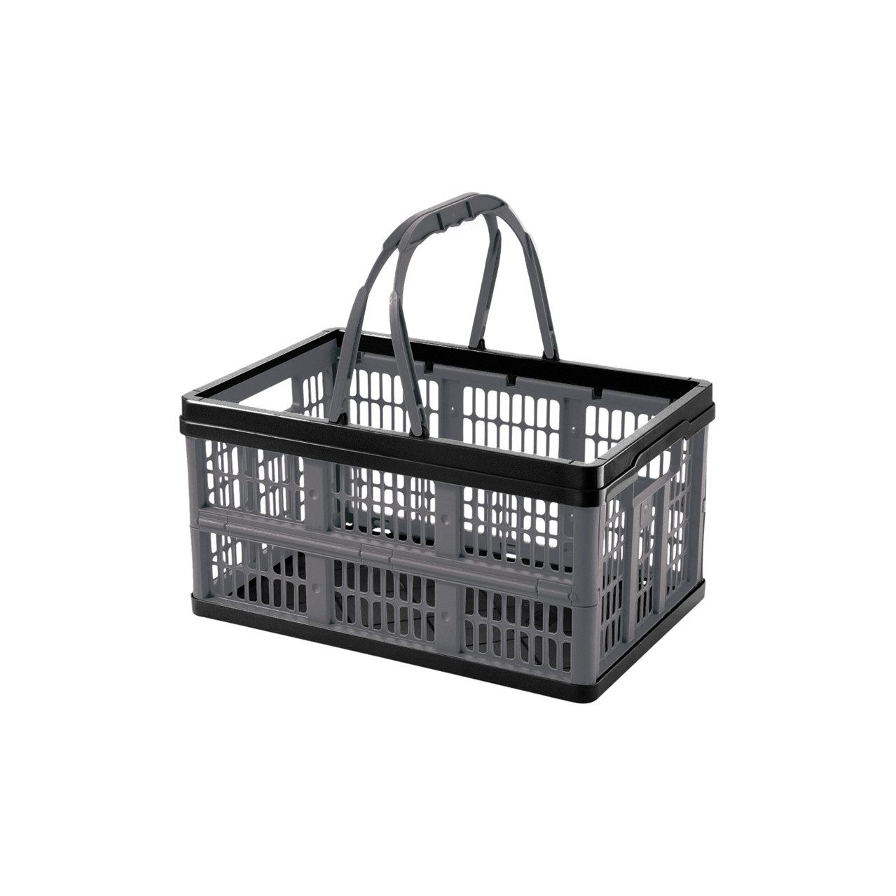 Einkaufskorb Tontarelli Klappbox Voila 16 L schwarz-anthrazit