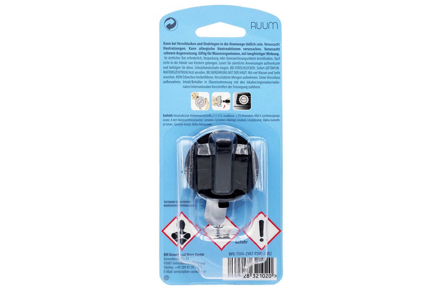 Thumbnail - RUUM Raumduft RUUM Autoduft Lufterfrischer Clips (3er Pack) 4ml Island Breeze (3er Pack, 3-St., je 4ml)