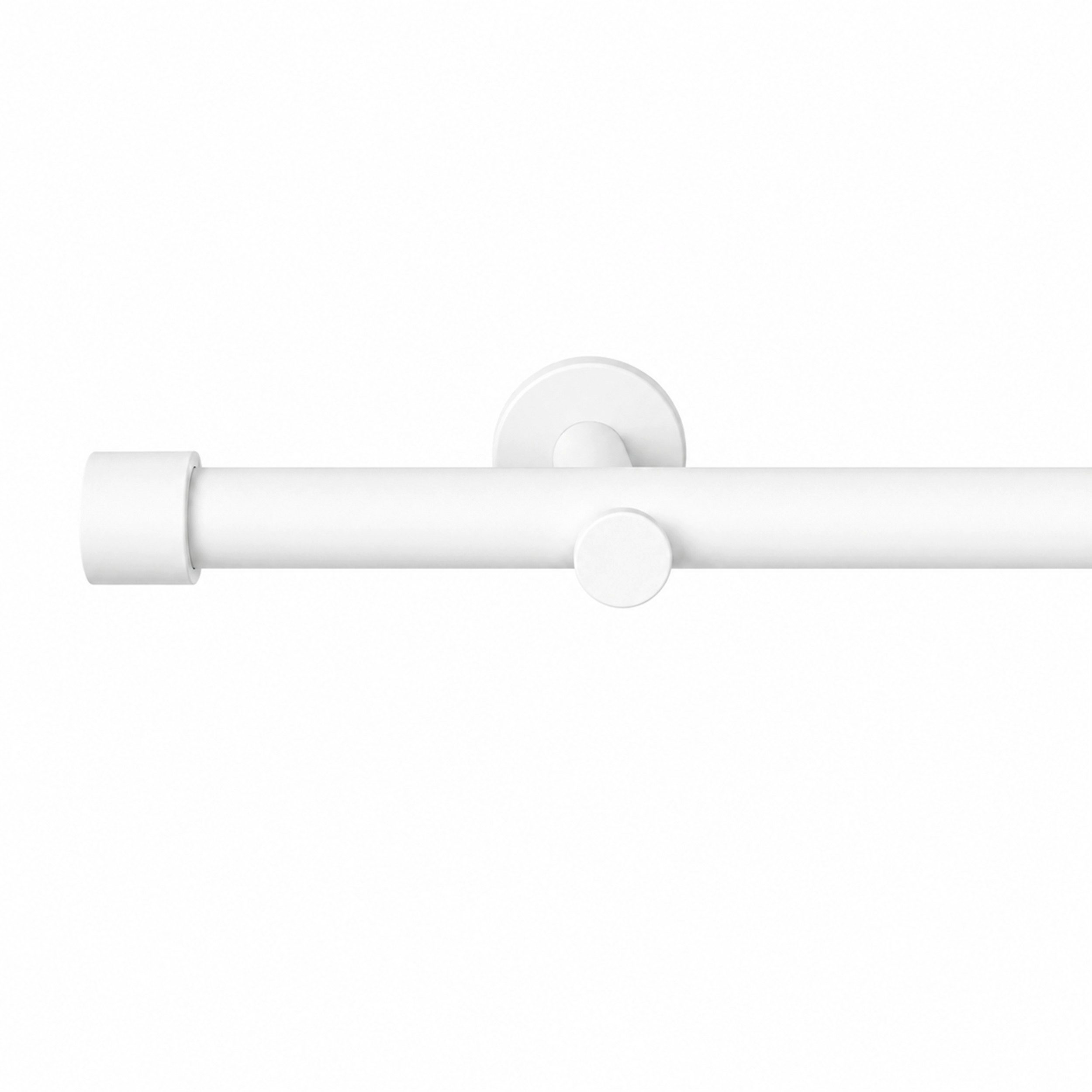 Deco-Raum Gardinenstange Trend, Ø 19 mm, 1-läufig, kürzbar, Wunschmaßlänge, Bohren, verschraubt, Metall, Komplett-Set mit Befestigungsmaterial