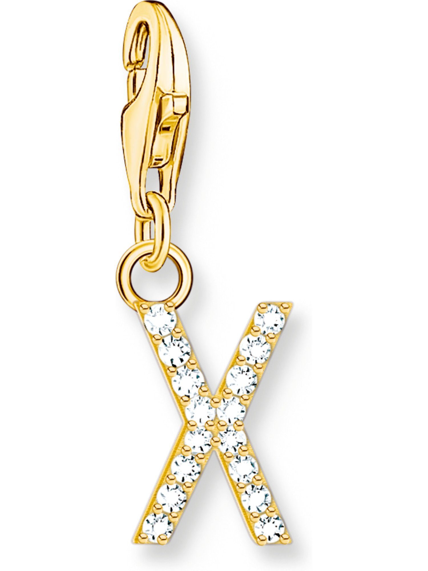 Kettenanhänger Thomas Sabo Damen-Charm 925er Silber Zirkonia