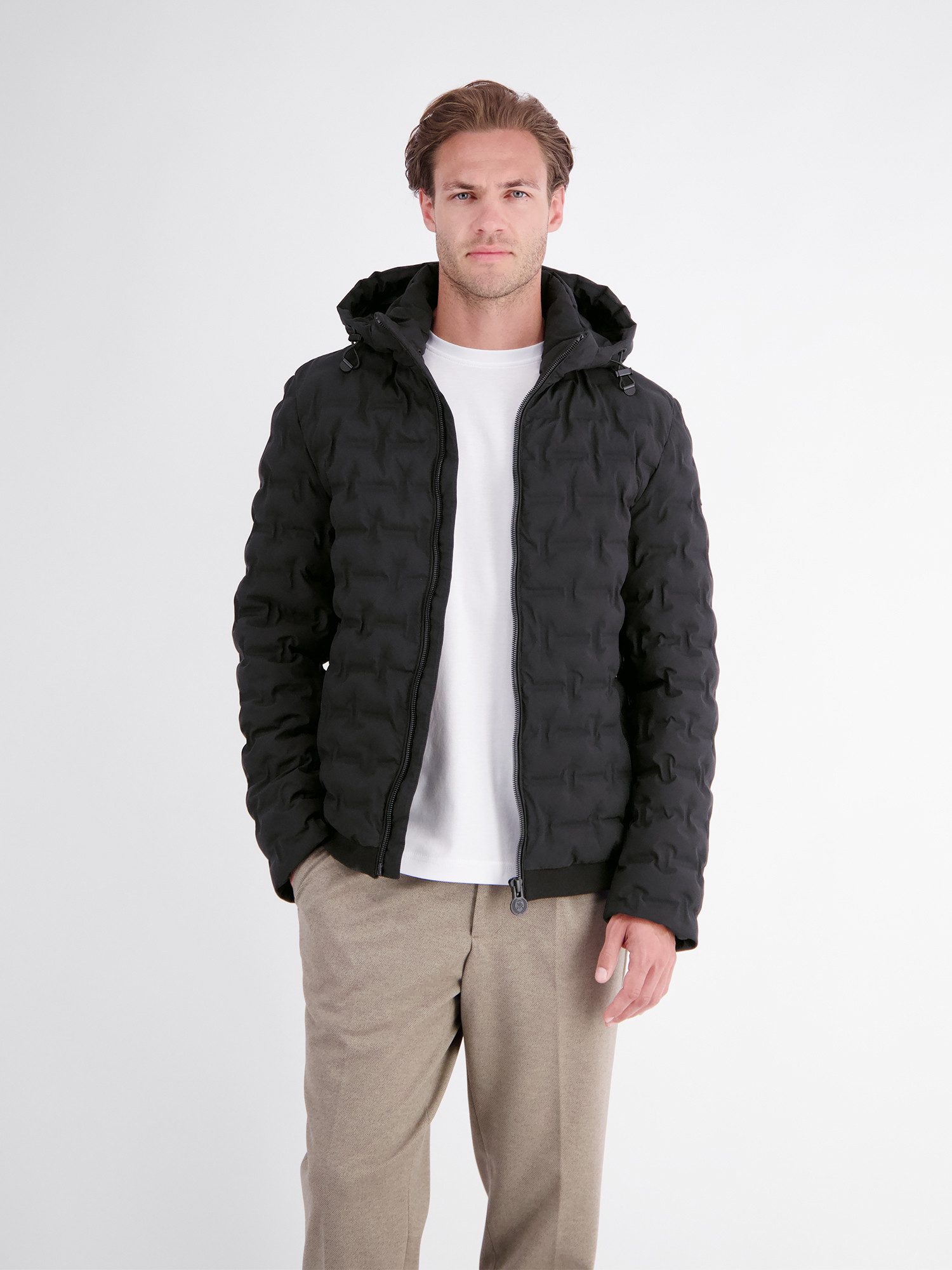 LERROS Steppjacke Wärmende Funktions-Steppjacke mit abnehmbarer Kapuze