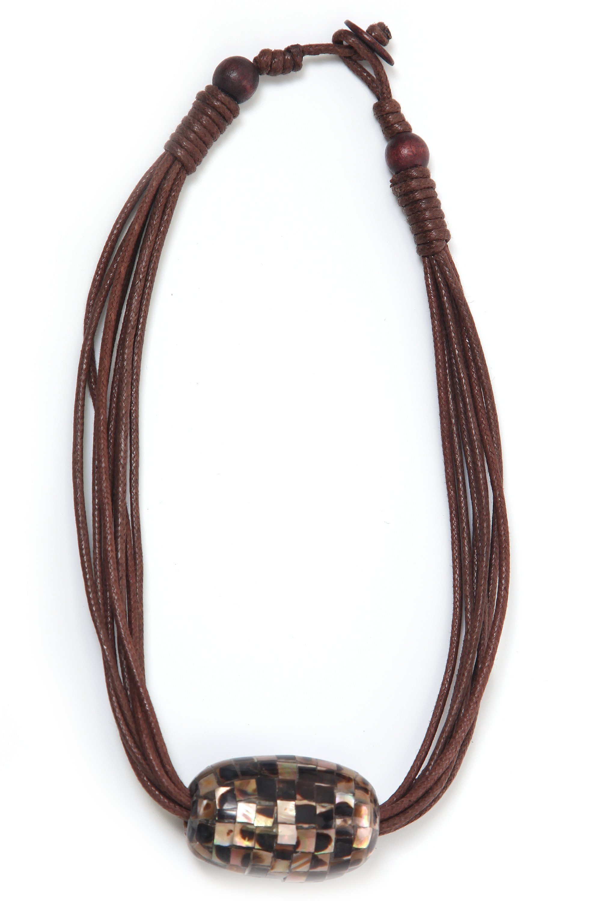 COLLEZIONE ALESSANDRO Kette mit Anhänger Geli, mit echten Muscheln