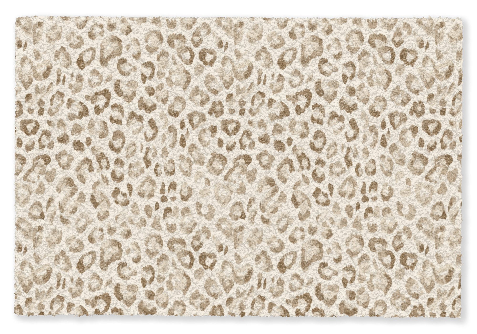 MuchoWow Fußmatte Leopard - Klassisch - Beige, Rechteckig, innen Schmutzmatte, Tür, Teppichmatte, Sauberlaufmatte 90x60 cm