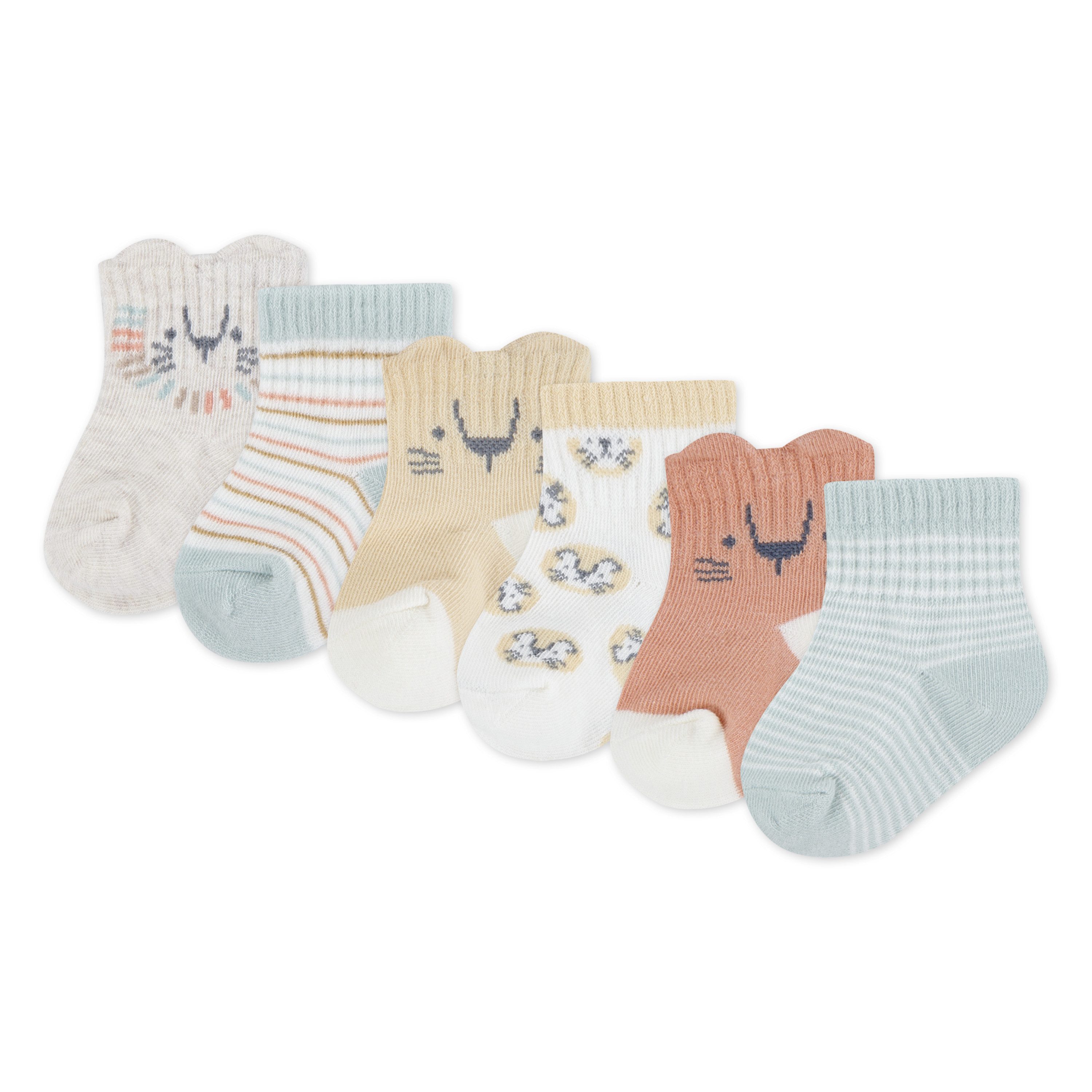 HUGGIES babywear Socken HGHB 6PK SOCK (Packung, 6-Paar) mit Stickerei