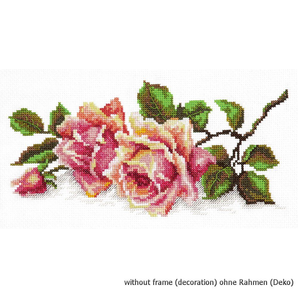 Magic Needle Kreativset Magic Needle Kreuzstich Set "Der Duft der Rosen", (embroidery kit by Marussia)