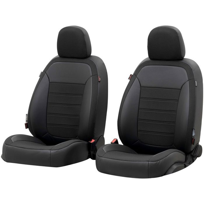 WALSER Autositzbezug Aversa 2 Einzelsitzbezüge für Normalsitze passgenau für Hyundai i10 (BA IA) 08/2013-Heute