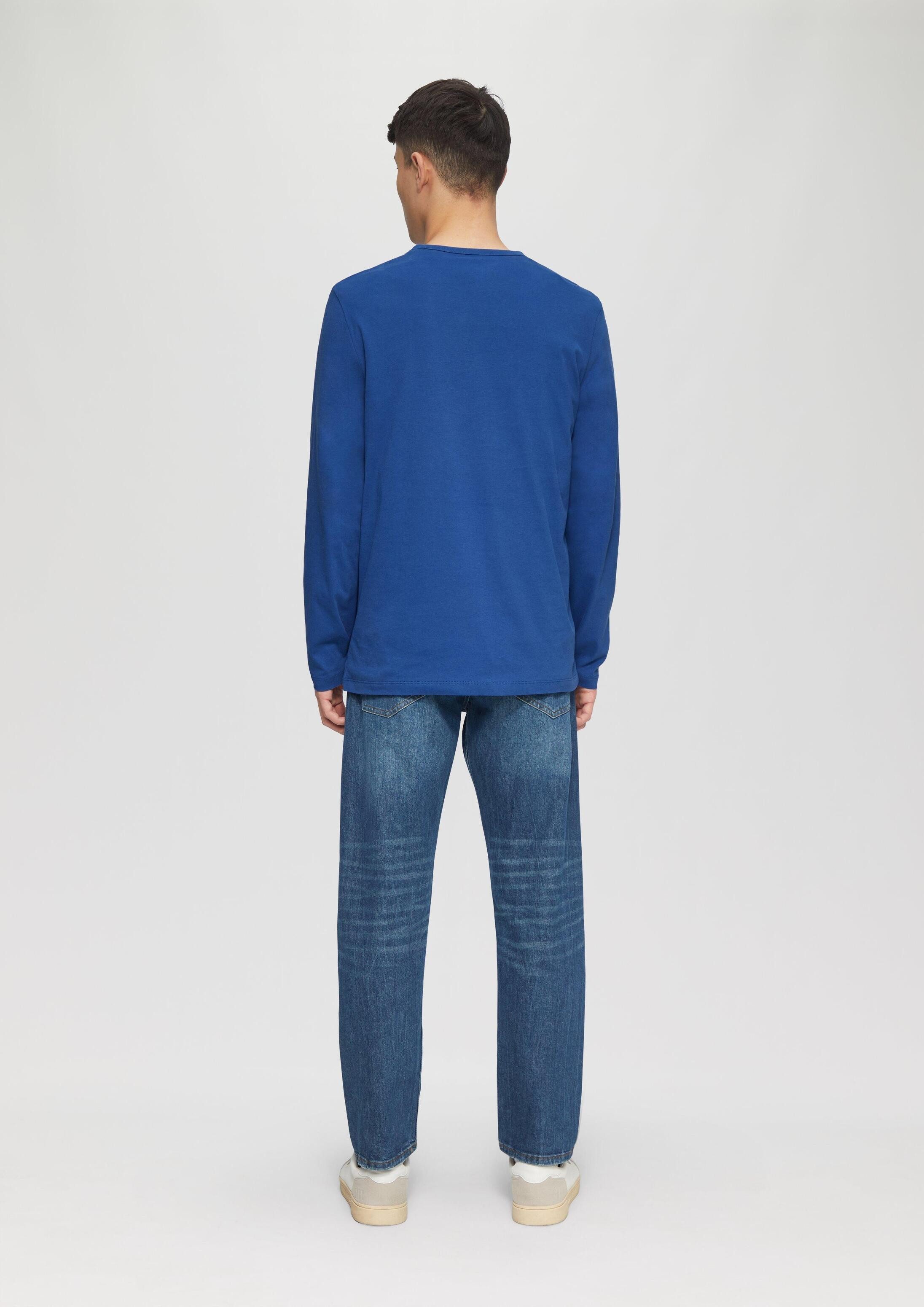 s.Oliver Langarmshirt T-Shirt Softes Longsleeve aus Jersey mit Logo-Detail