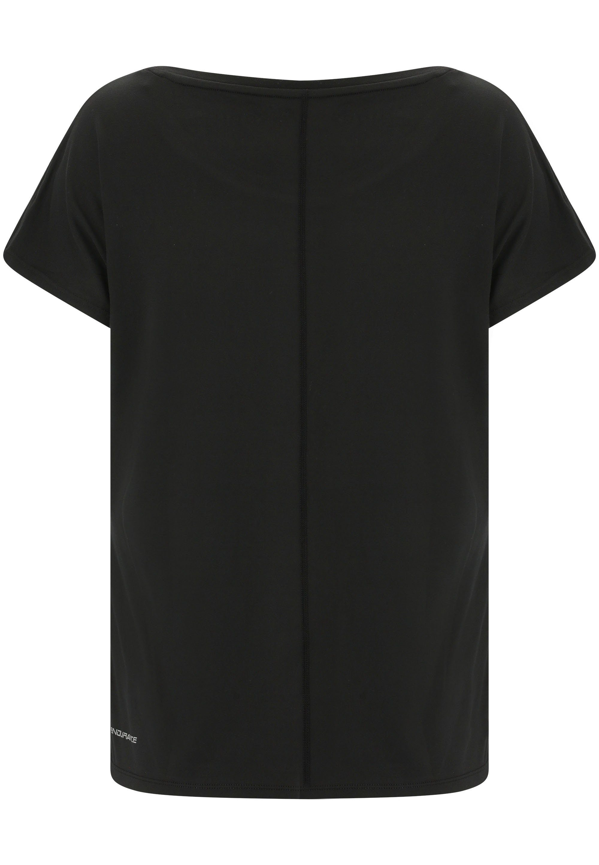 schwarz mit T-Shirt (1-tlg) Quick Funktion Carrolli Dry ENDURANCE