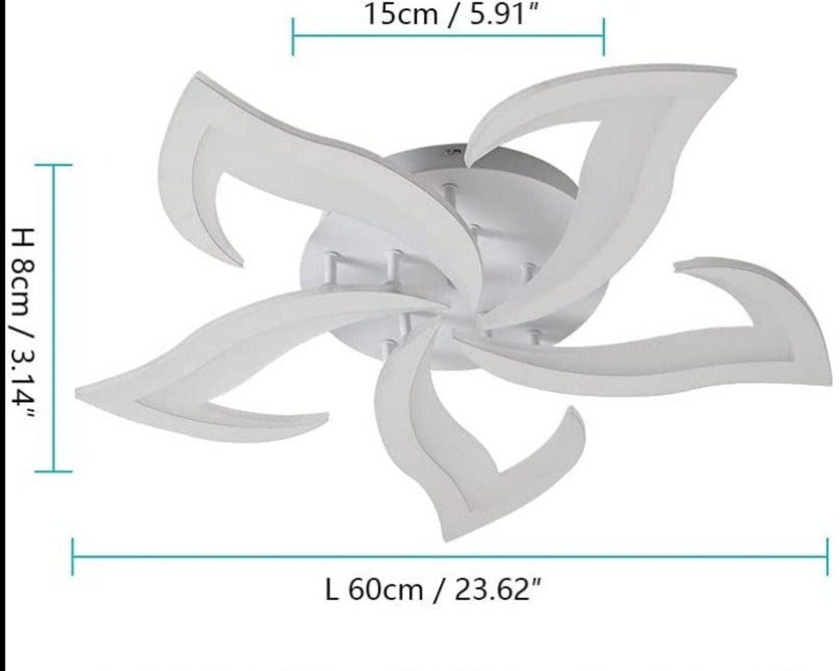 Goeco LED Deckenleuchte LED-Blütenblattleuchte, 60W, 4500LM, für Wohnzimmer günstig online kaufen