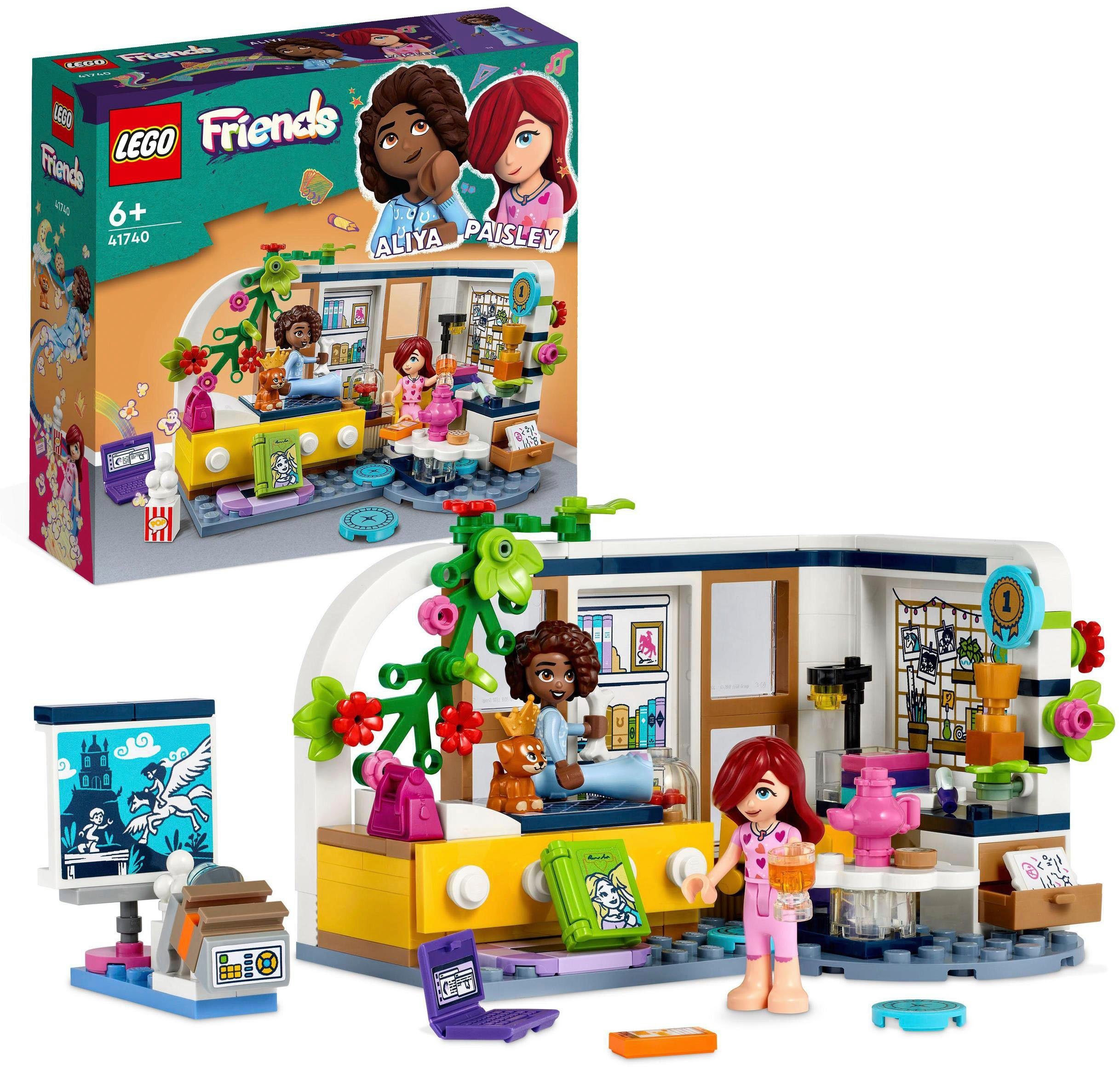 LEGO® Konstruktionsspielsteine Aliyas Zimmer (41740), LEGO® Friends, (209 St), Made in Europe