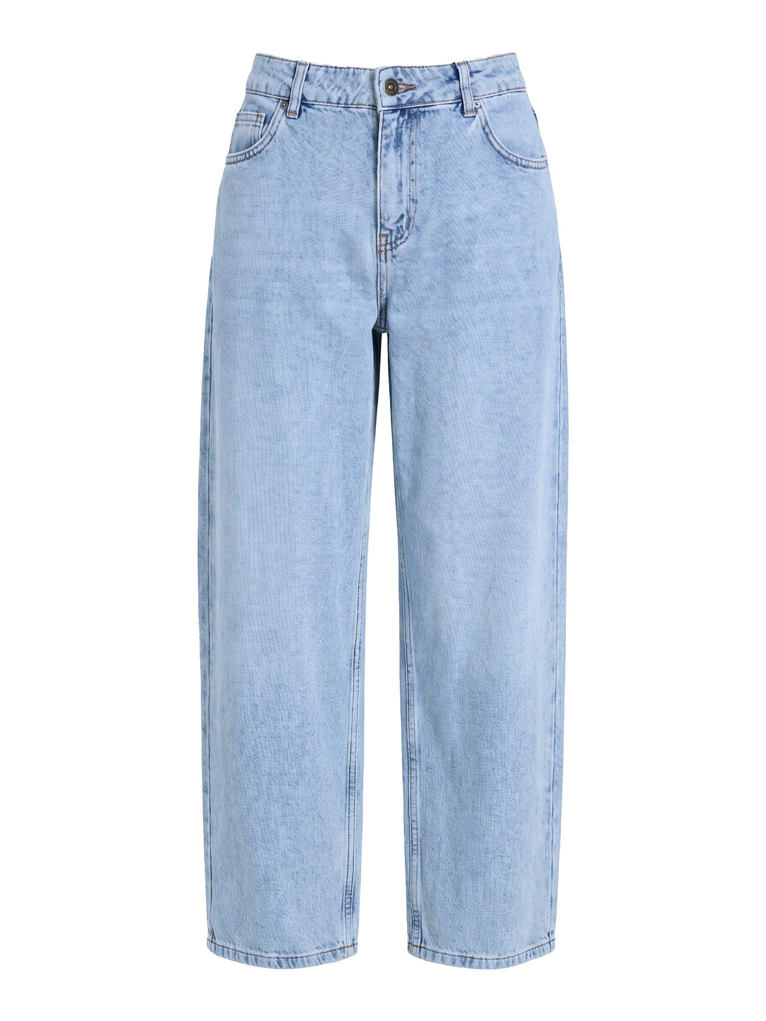 Loose-fit-Jeans Damen Ballonjeans mit Waschungseffekt