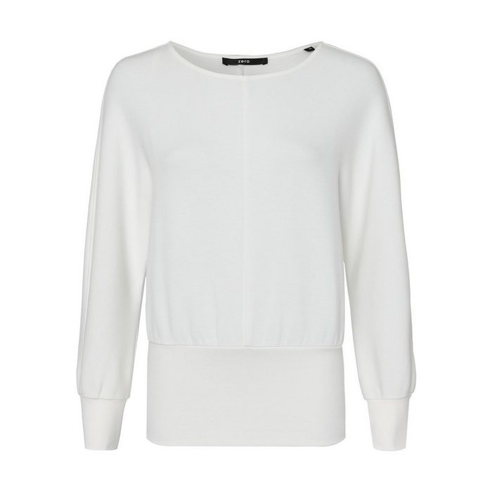 Zero Sweatshirt mit breitem Bund Plain/ohne Details