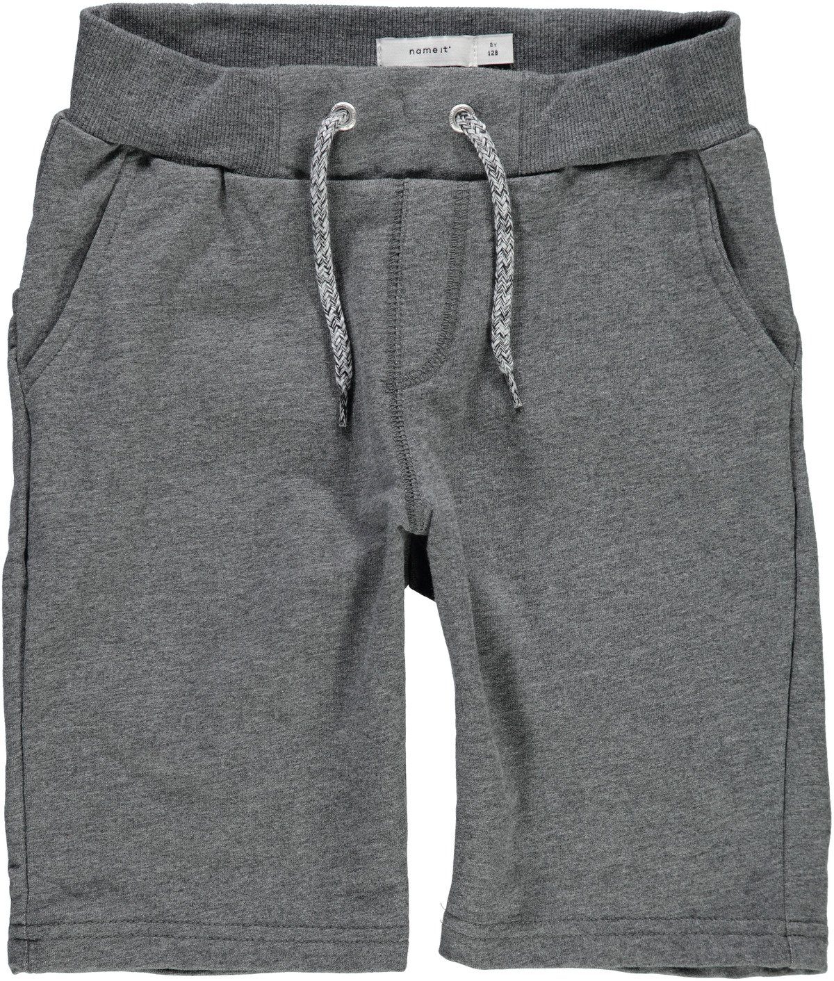 Name It Sweatshorts Name It Jungen Stoff-Bermuda knielang in grau