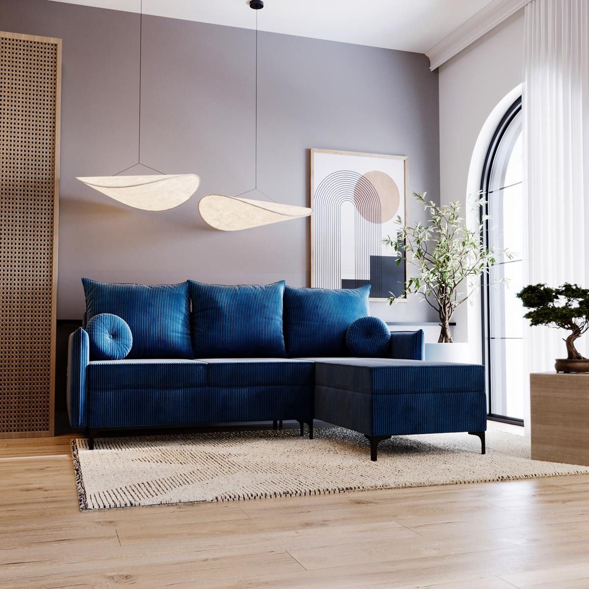 Ecksofa mit Schlaffunktion LEO Breite: 213 cm