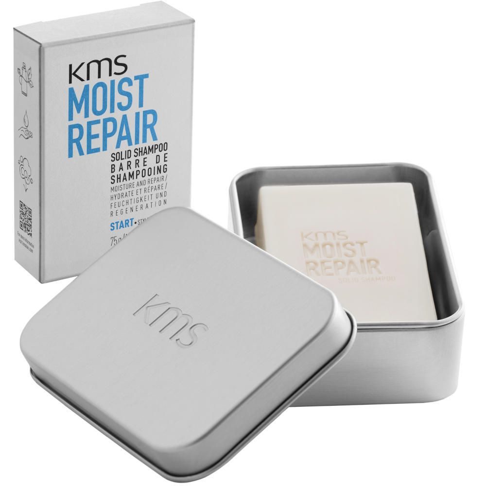 KMS Festes Haarshampoo MoistRepair Solid Shampoo 75g, 2-tlg.