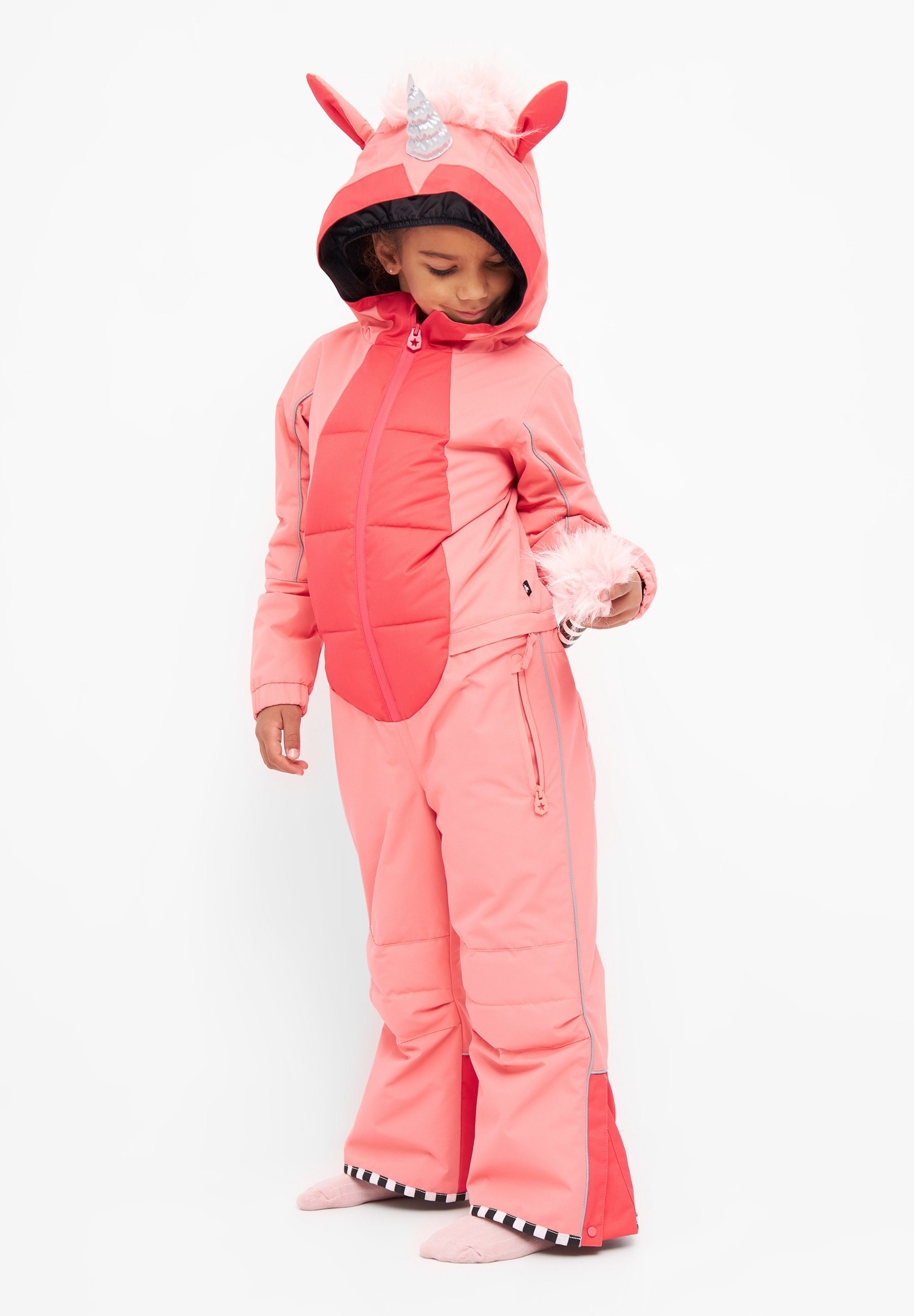 WeeDo Schneeoverall UNIDOO SILVER Einhorn Funktional, limitiert, nachhaltig  produziert, Wasserabweisend, atmungsaktiv, wärmend bis -25°C