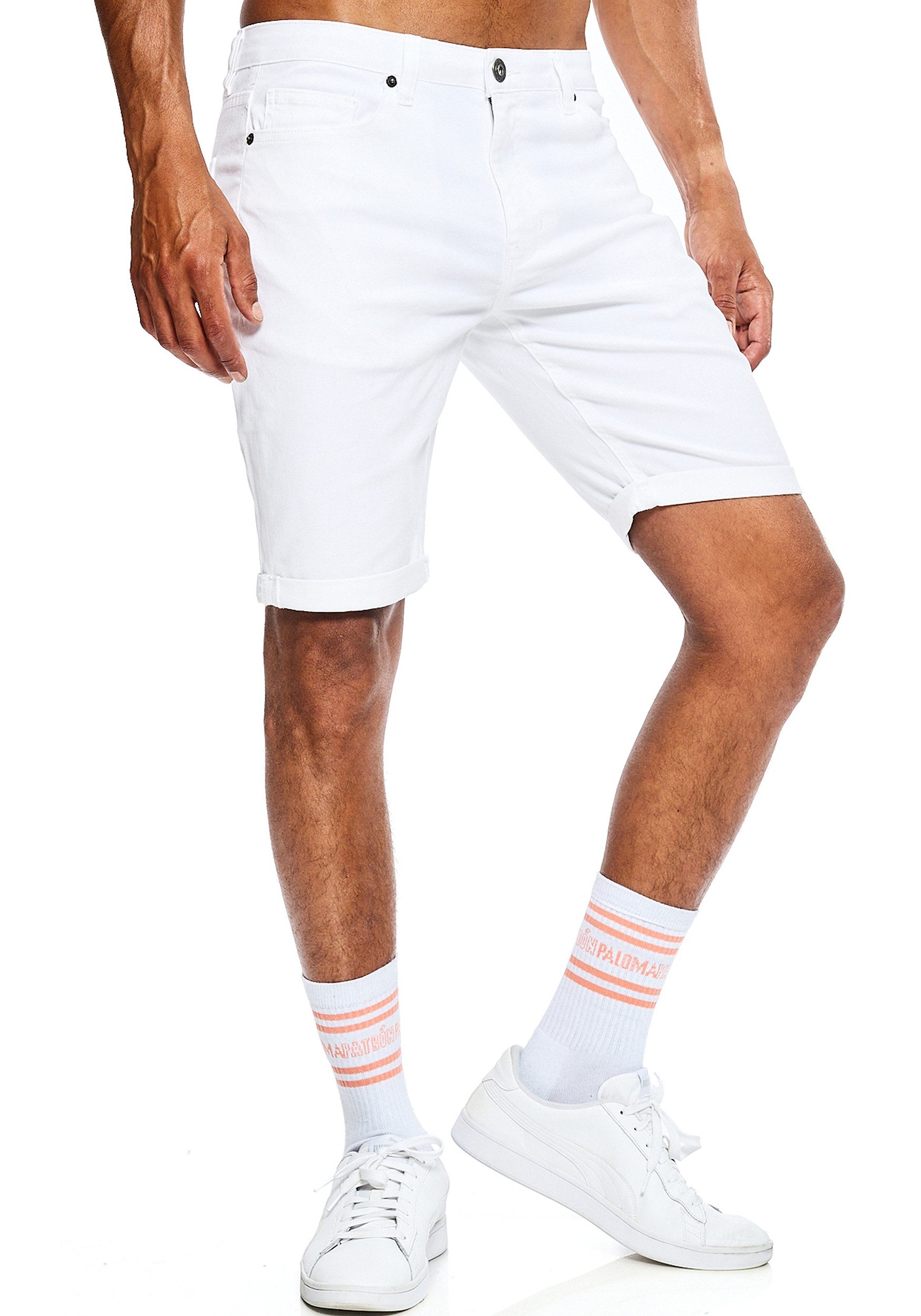 Smith & Solo Jeansshorts Herren, kurze Hosen Männer, Shorts 5-Pocket Style