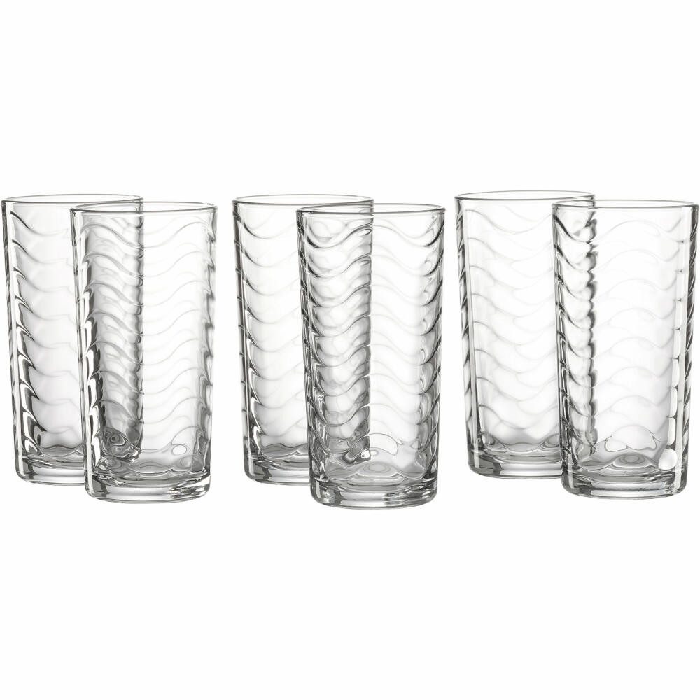 Longdrinkglas Wave 6er Set 250 ml