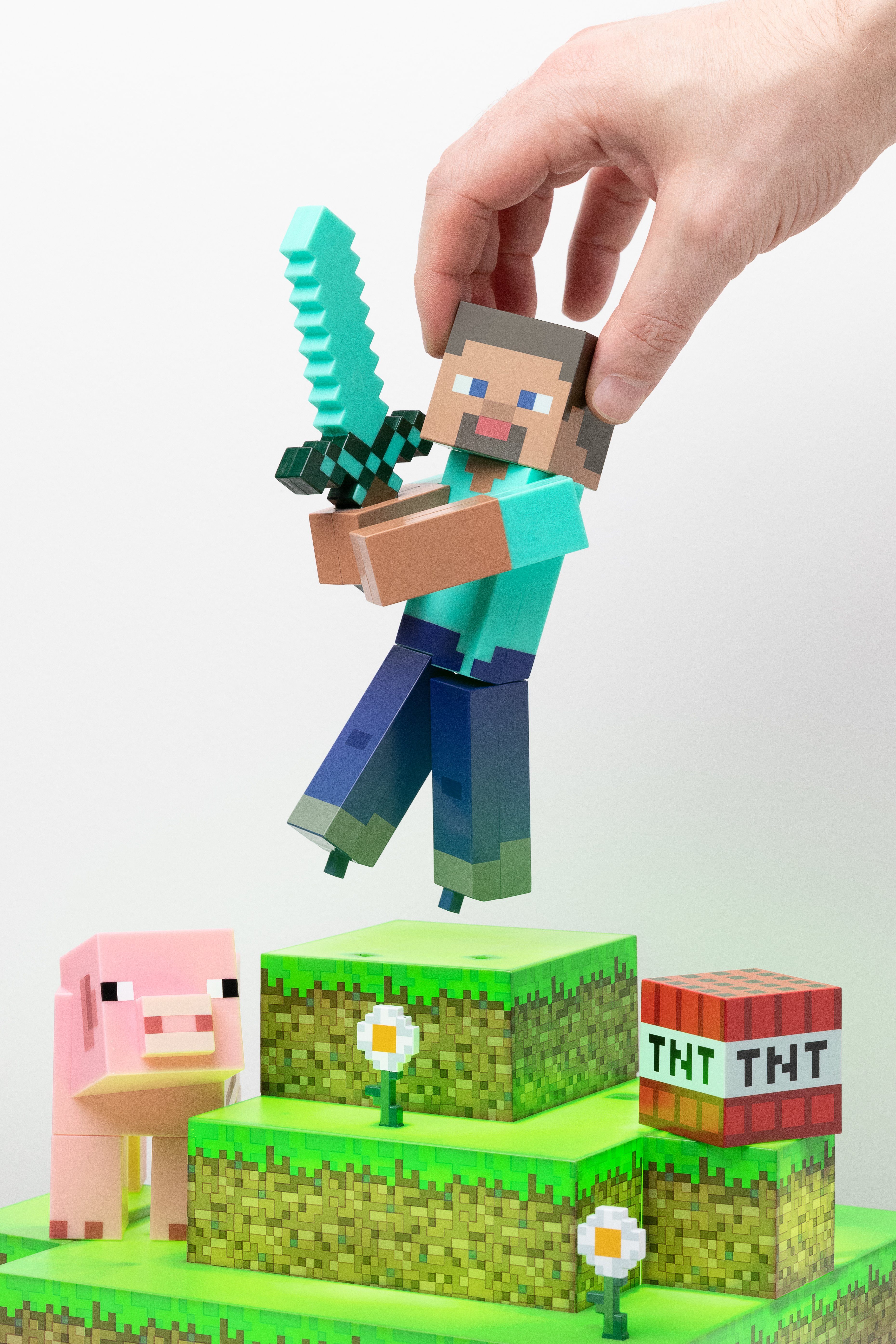 LED Minecraft Dekolicht Leuchte Steve Paladone Diorama