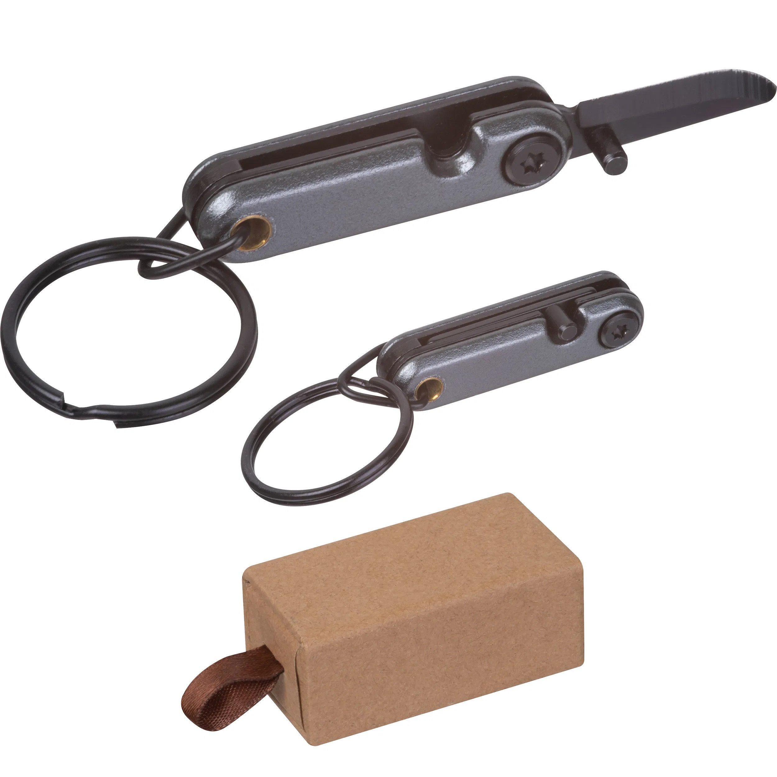 Macma Taschenmesser Mini Taschenmesser / aus Edelstahl mit Schlüsselring