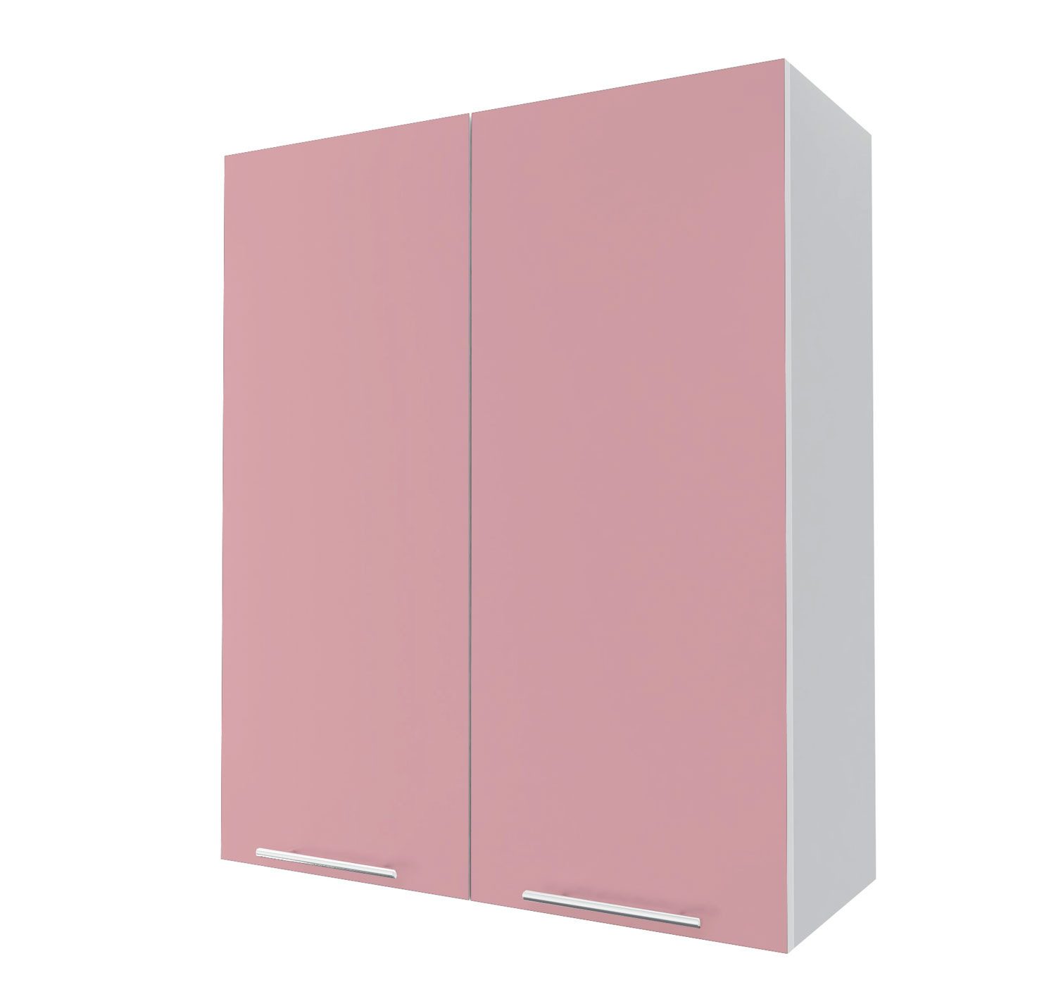 Feldmann-Wohnen Mehrzweckschrank Brerra (Brerra, 1-St., Küchenhängeschrank) 80x33x96cm grau hellrosa 2-türig