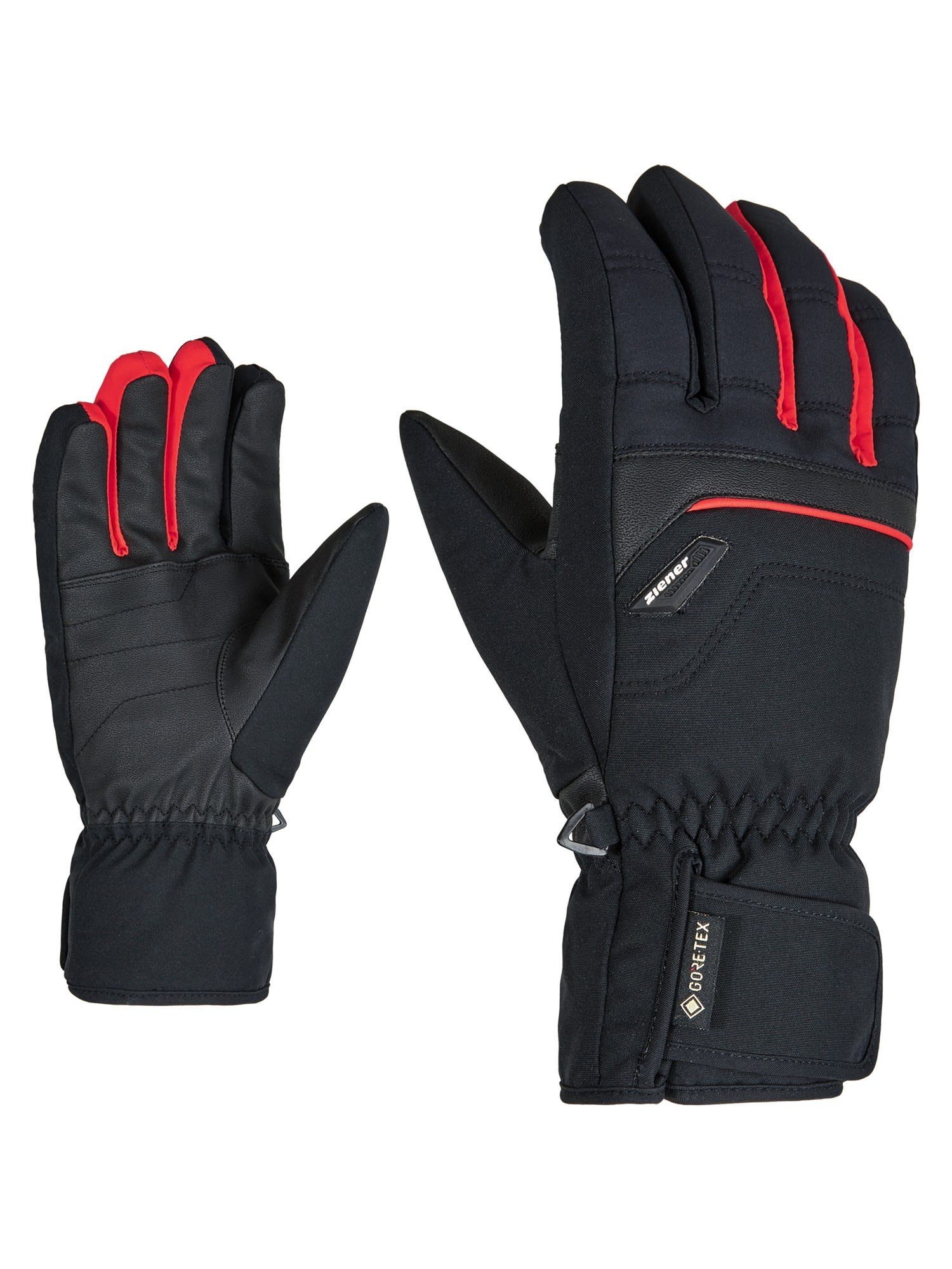 Ziener Fleecehandschuhe Ziener M Glyn Gtx® + Gore Plus Warm Glove Herren Black - Red