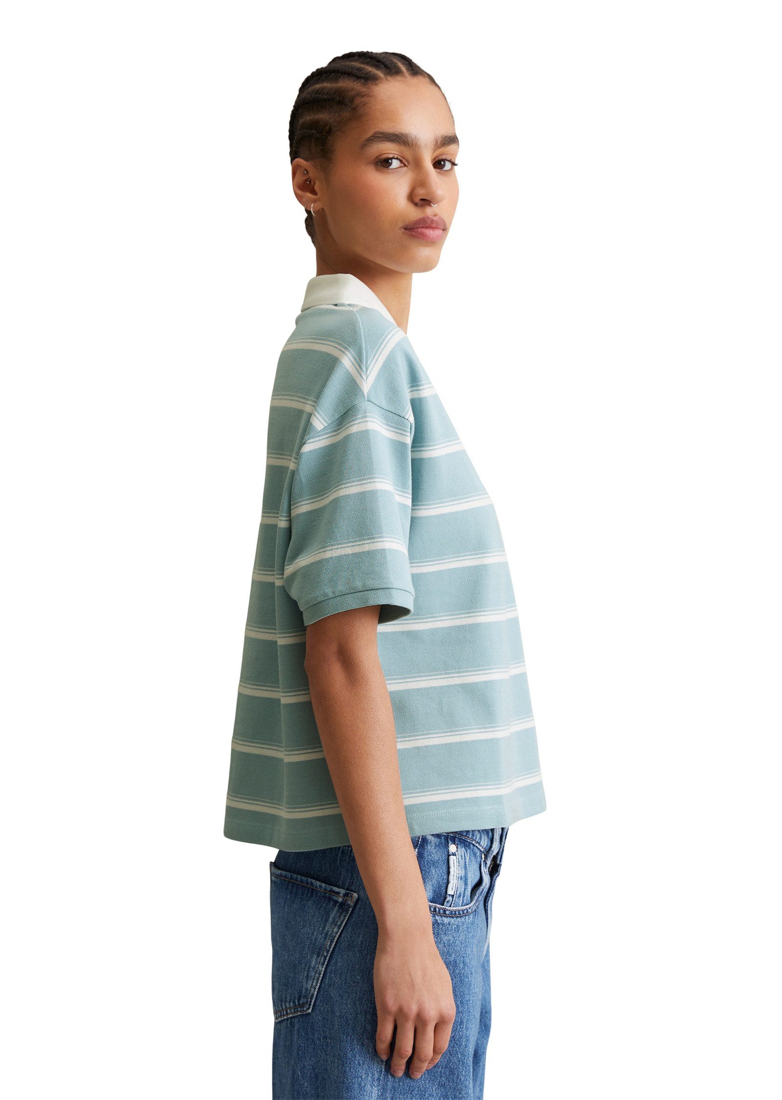 Marc O'Polo DENIM Poloshirt mit garngefärbten günstig online kaufen