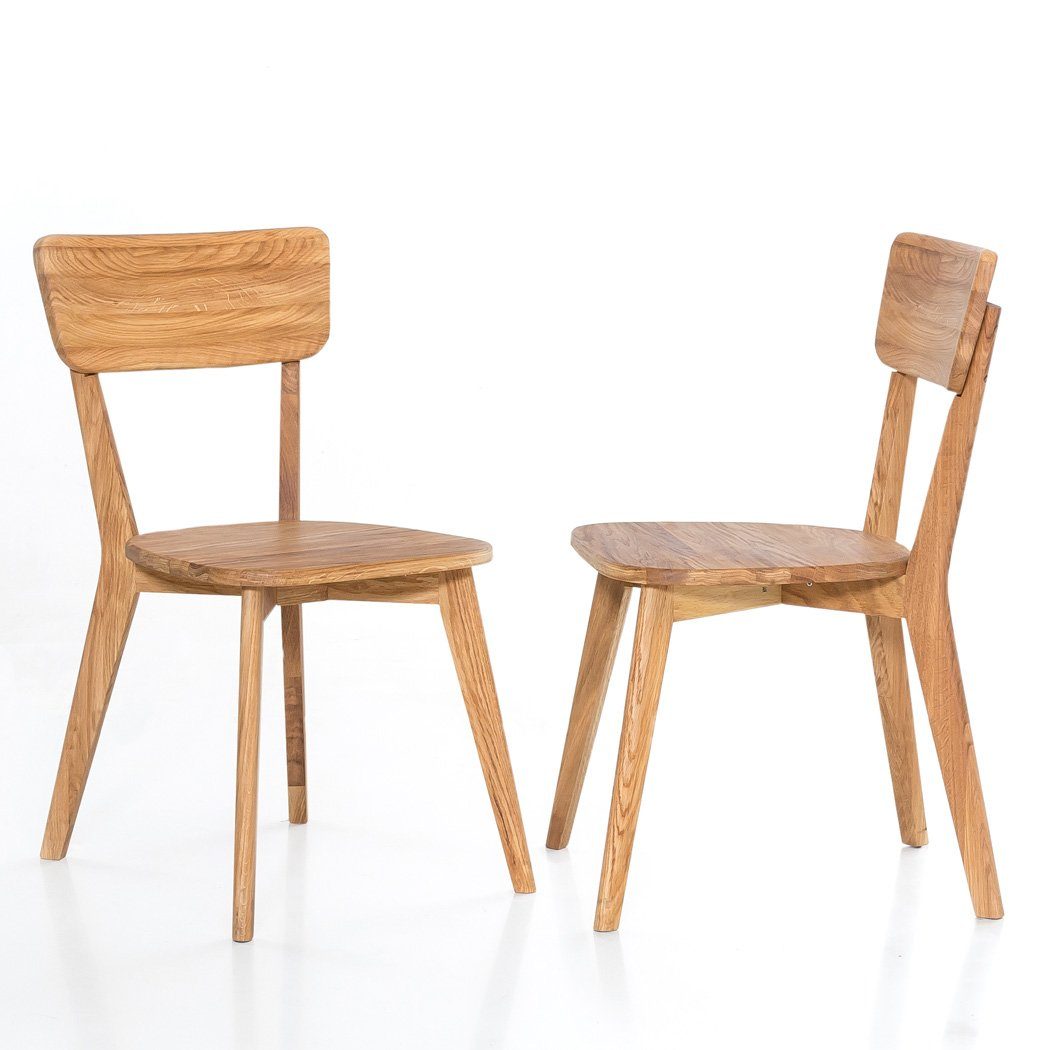 Stuhl 90x90 + 2x + Norina cm Tischgruppe, 5-tlg), Thiago, Essgruppe expendio Norina 2x (komplette 31 11 Spar-Set, Kernbuche Holztisch Stuhl