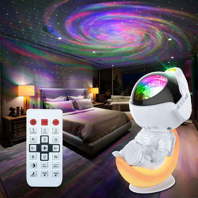 Powerwill LED Nachtlicht Sternenhimmel Projektor, Galaxy Astronaut Projektor Nachtlampe, Nubela, Aurora Lampe, Kinderzimmer Lampe Decke mit Fernbedienung und Timer