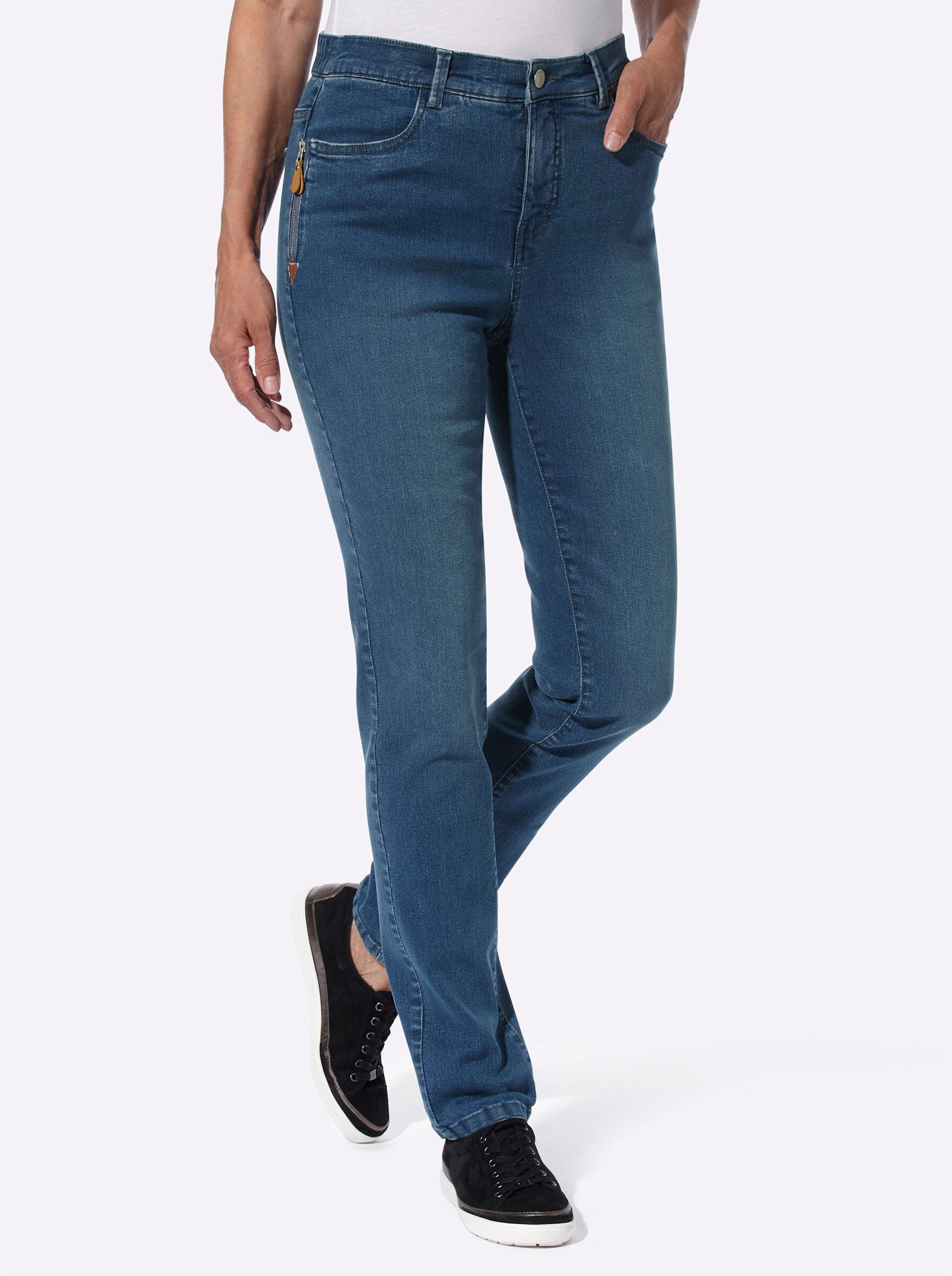 Bequeme Jeans Jeans leicht vertieft
