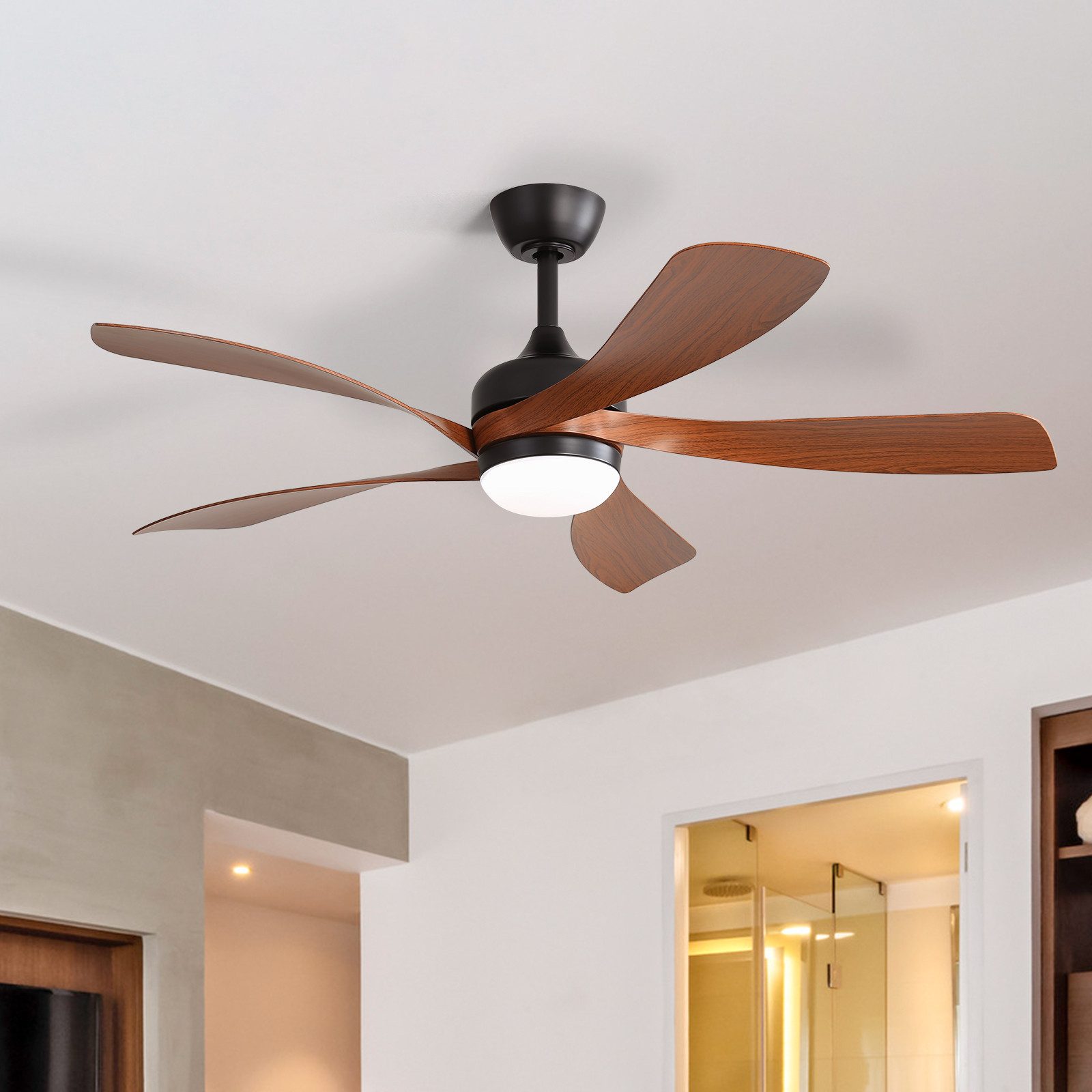 Sofucor Deckenventilator mit Beleuchtung und Fernbedienung, günstig online kaufen