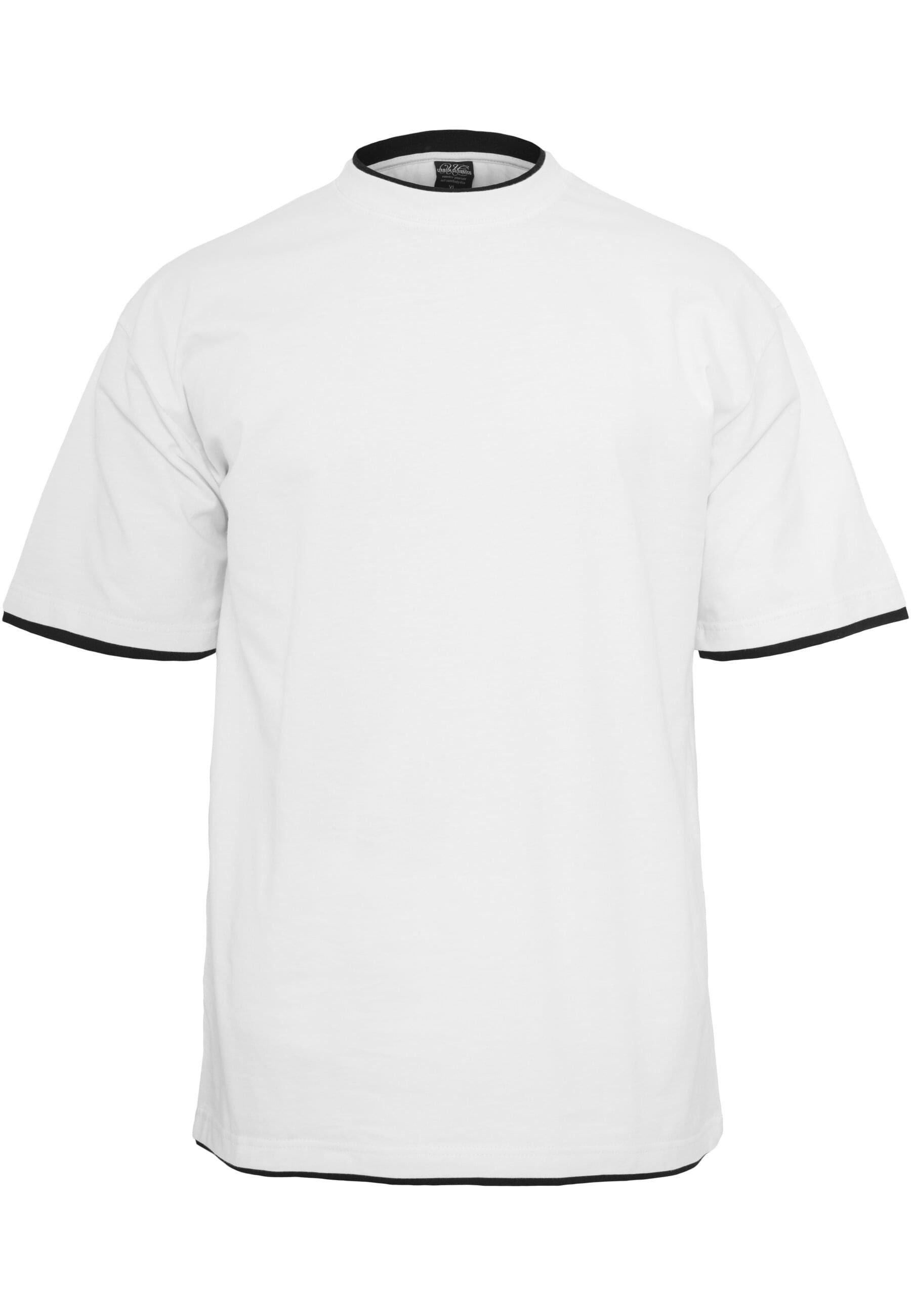 URBAN CLASSICS Kurzarmshirt Urban Classics Herren Contrast Tall Tee (1-tlg)
