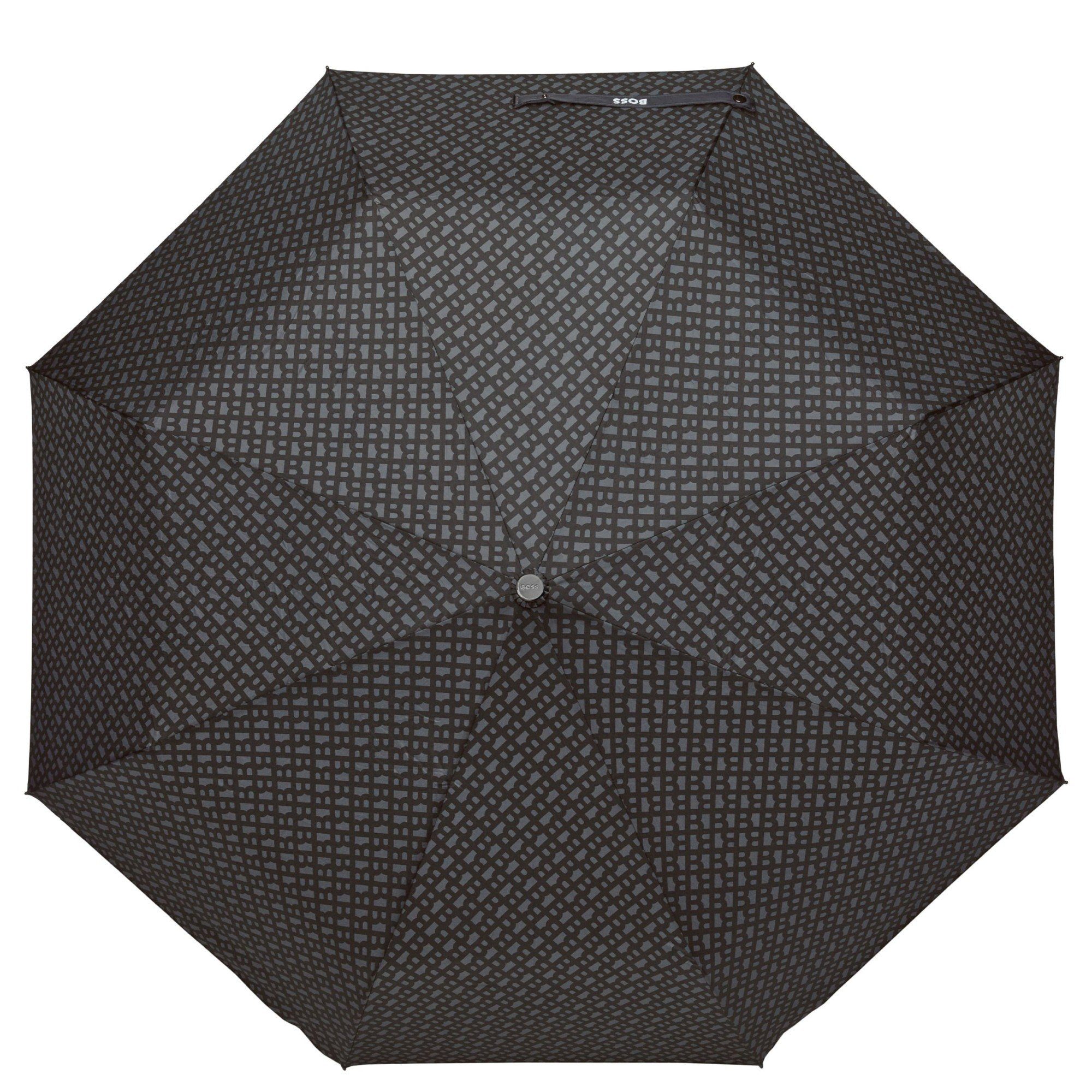 BOSS Taschenregenschirm Monogramme - Regenschirm 103 cm dark grey