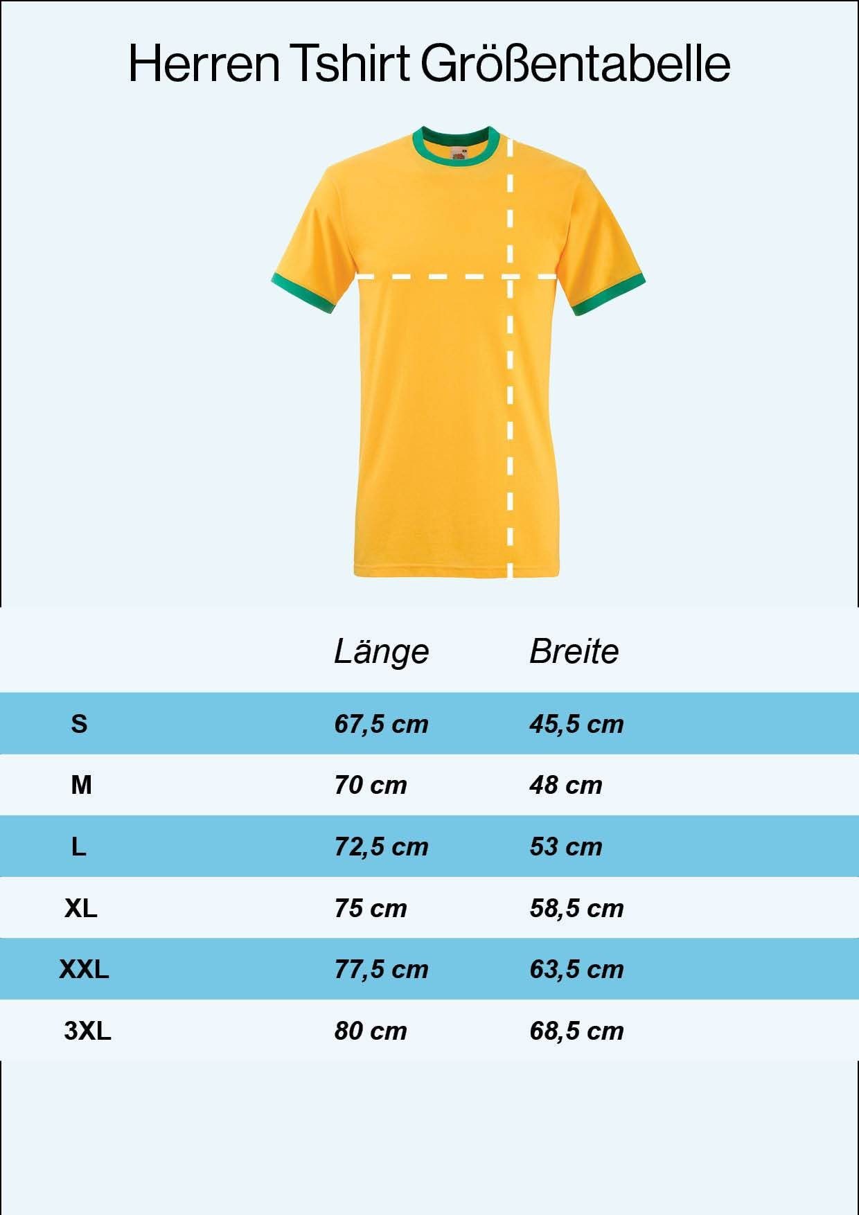 Youth Designz T-Shirt Brasilien Herren T-Shirt im Fußball Trikot Look mit trendigem Motiv