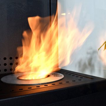 GLOW FIRE Echtfeuer-Dekokamin Ethanolkamin Glow Fire Mora Ofen, mit Heizfunktion durch Bio-Ethanol