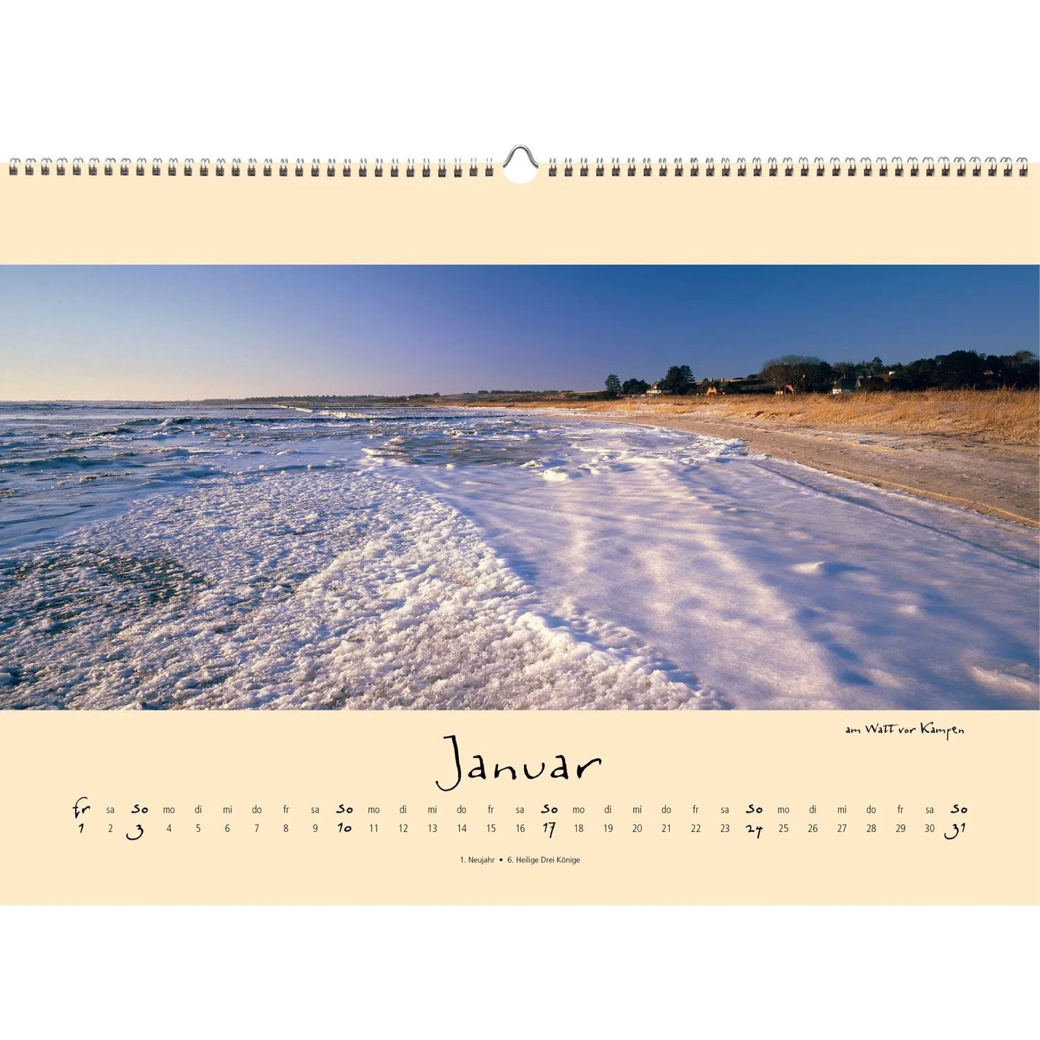Panoramakalender Sylt-die Insel 2027 Panoramakalender – Bild 2 von 5