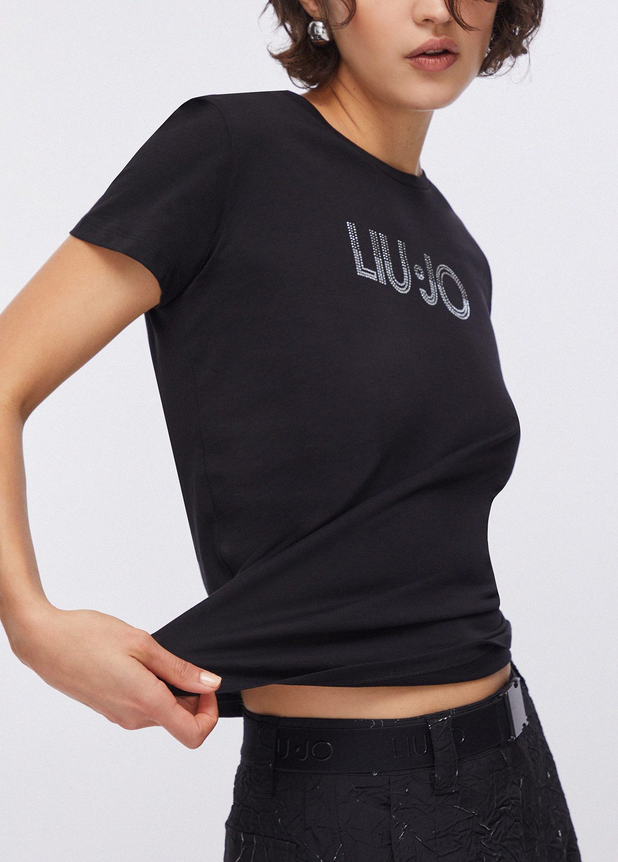 Liu Jo Kurzarmshirt T-Shirt Damen - schwarzes Shirt - Damen T Shirt - Shirt Damen