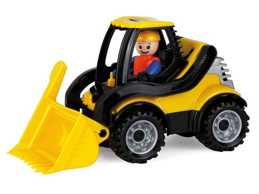 SIMM Spielwaren Spielzeug-Radlader Truckies Schaufellader mit Spielfigur und beweglicher Schaufel