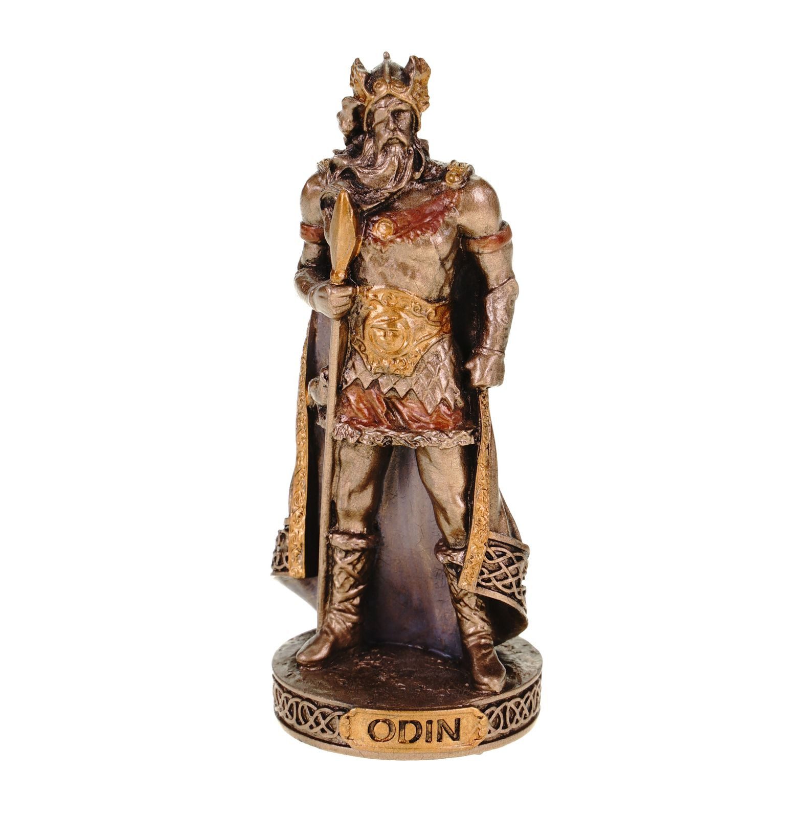 Vogler Dekofigur Miniatur Figur germanischer Gott Odin handbemalt, by Veronese