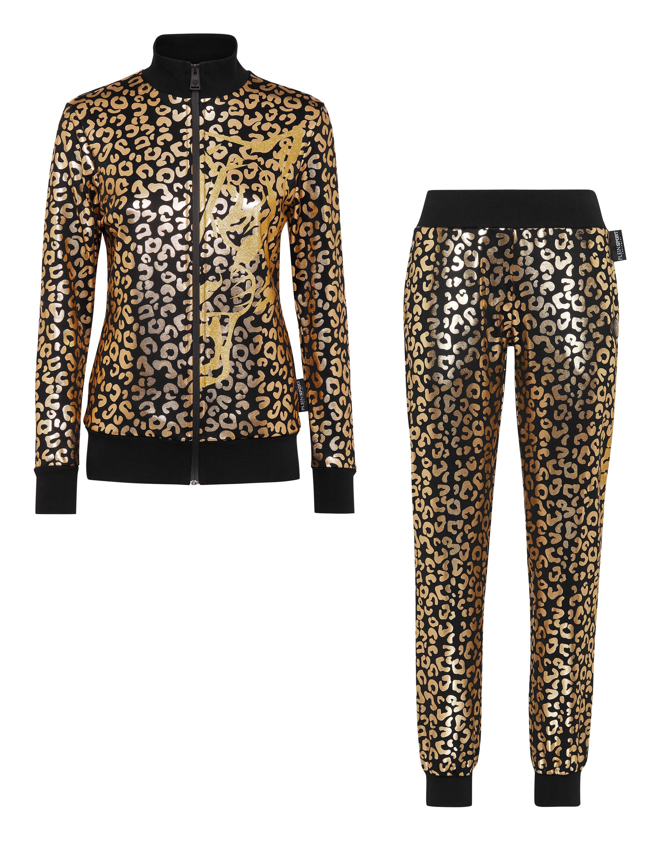 PLEIN SPORT Sportanzug Leopard