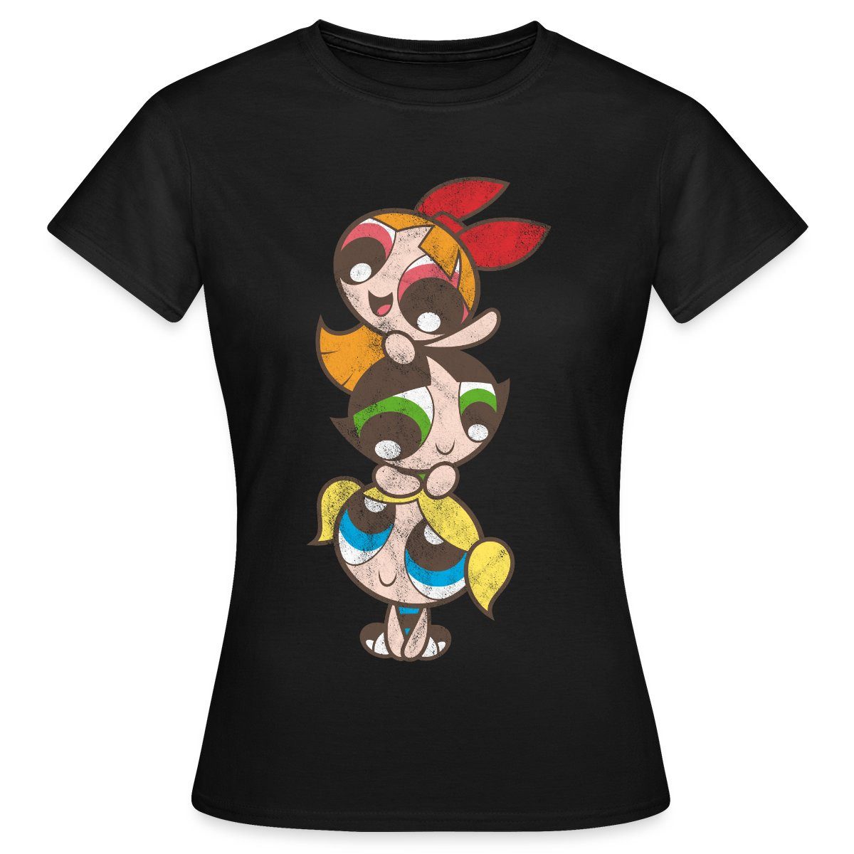 T-Shirt Powerpuff Girls Mädchenturm Frauen T-Shirt