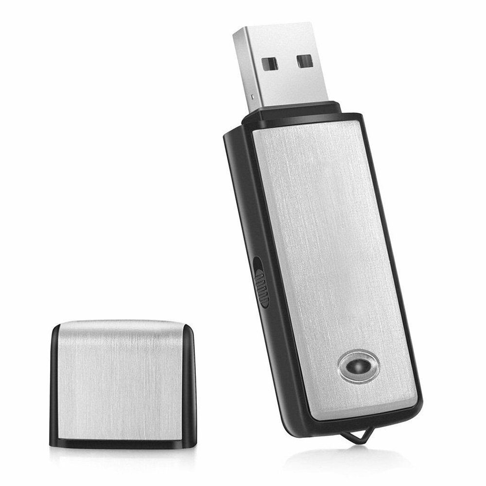GelldG 16GB Mini Digitales Diktiergerät, Aufnahmegerät USB-Recorder