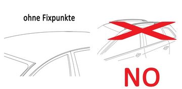 VDP Fahrradhalter, Dachbox/Gepäckbox CUBE470 + Dachträger Original Stahl kompatibel mit Renault Megane IV 5 Türer ab 2016