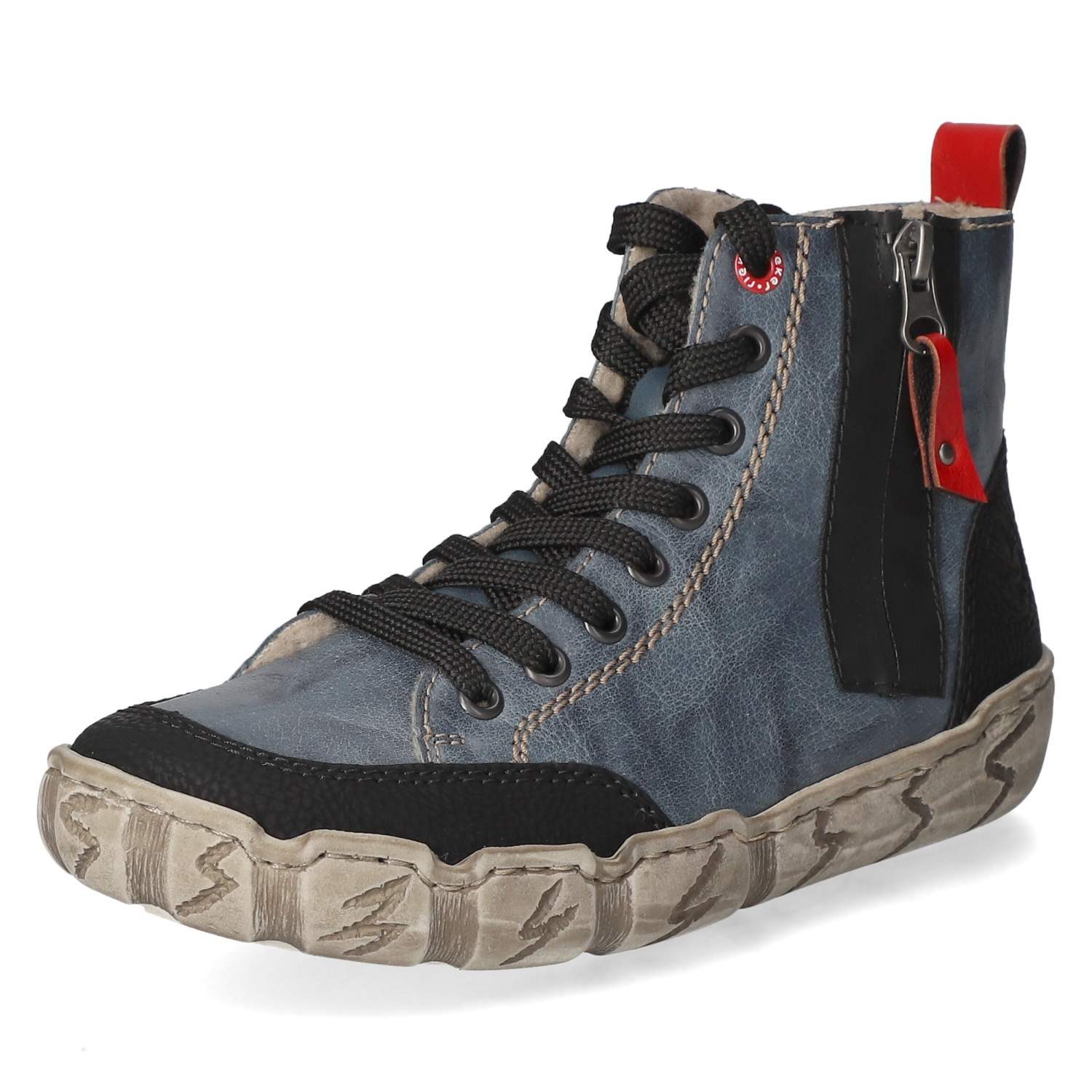 Rieker Rieker Boots L0370-14 Damen Leder und Synthetik blue Winterstiefel – Bild 2 von 5