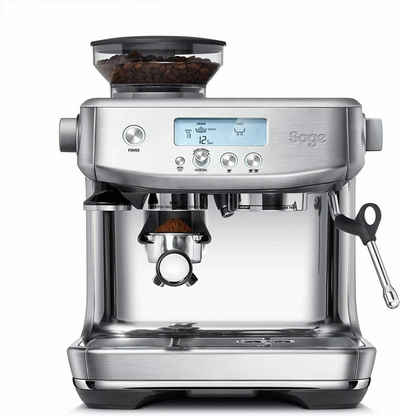 Sage Siebträgermaschine Appliances Barista Pro SES878 Express Siebträgermaschine Mahlwerk silber