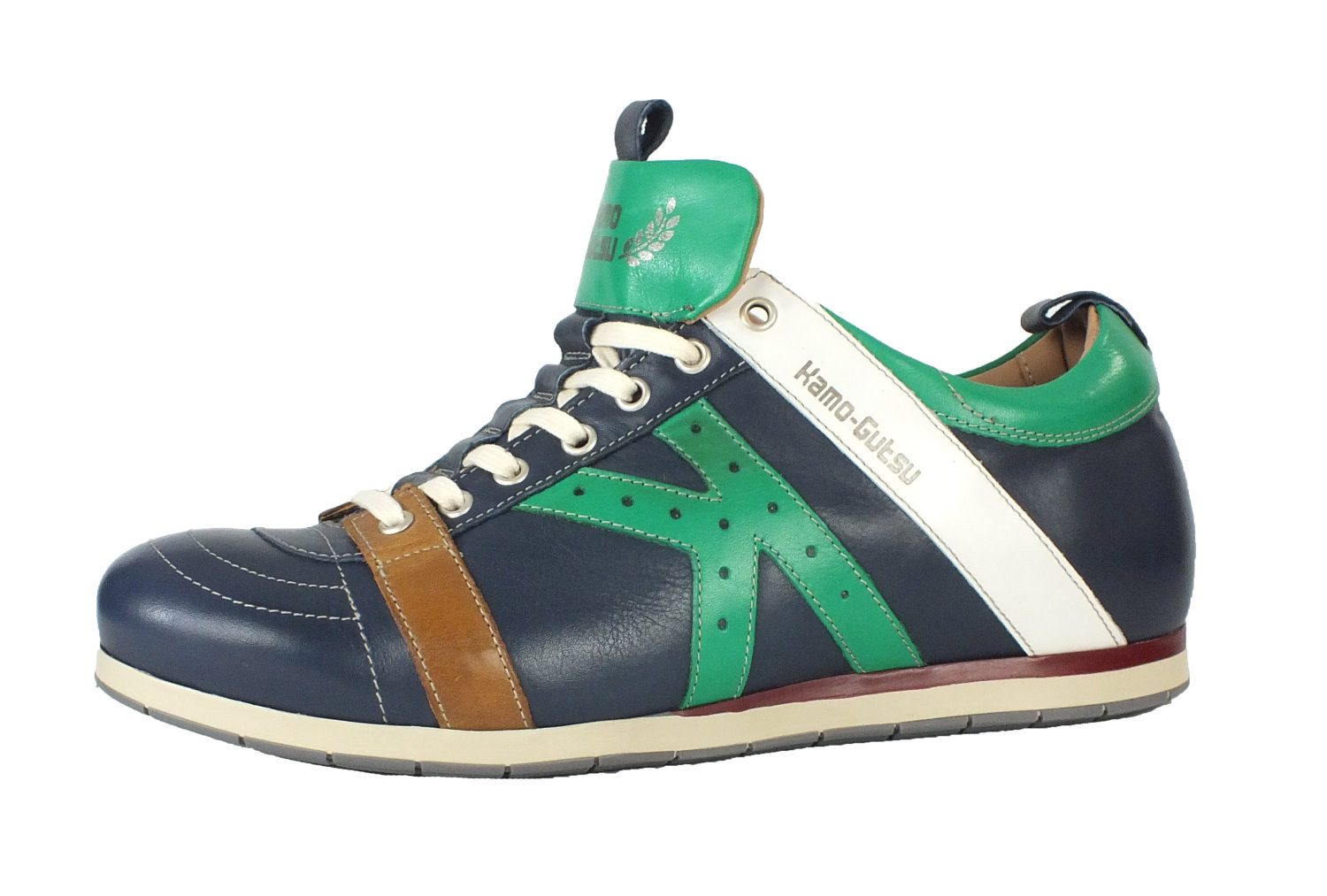 Kamo-Gutsu Modischer Herren Leder Sneaker Sneaker Wechselfussbett