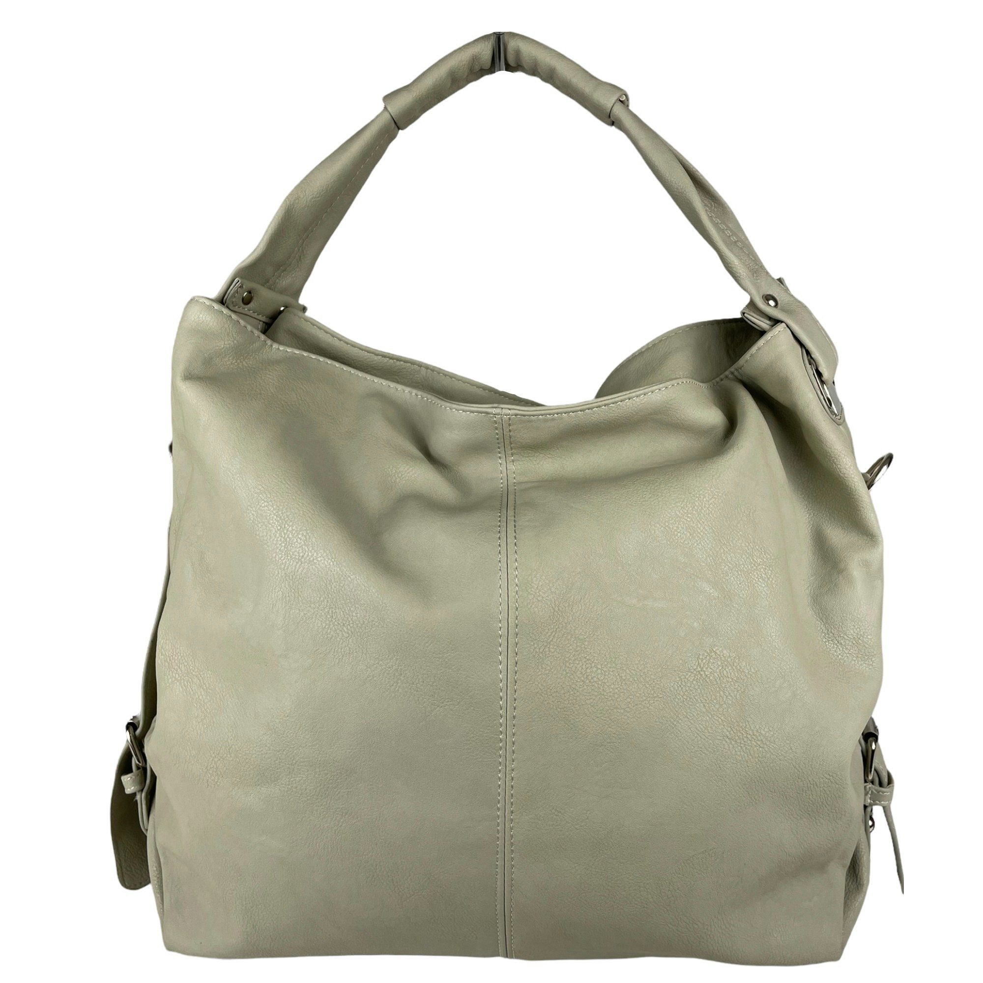 Taschen4life Schultertasche Damen Shopper bag 0266, große Umhängetasche uni günstig online kaufen
